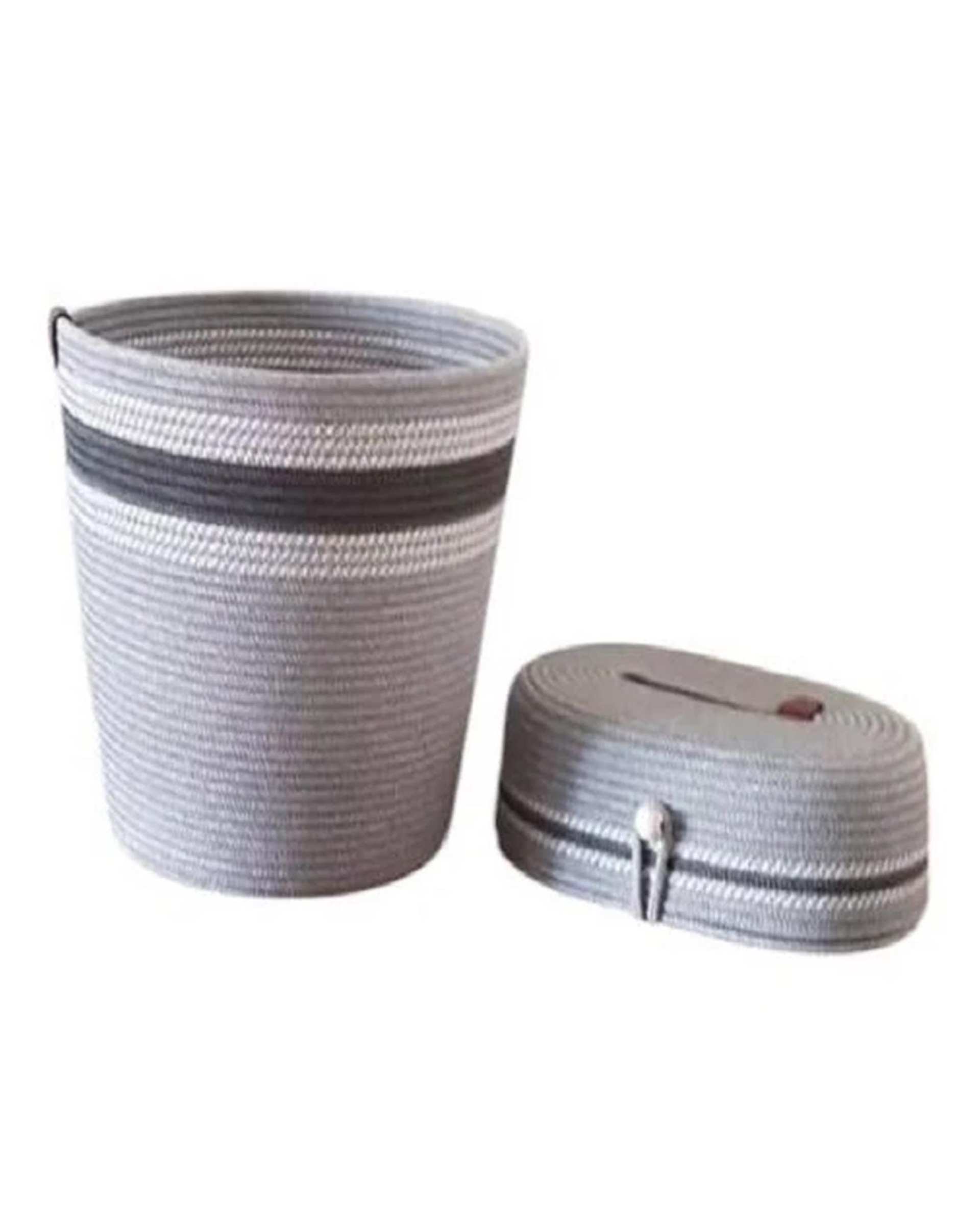 ست سطل و جای دستمال کاغذی مدل 002