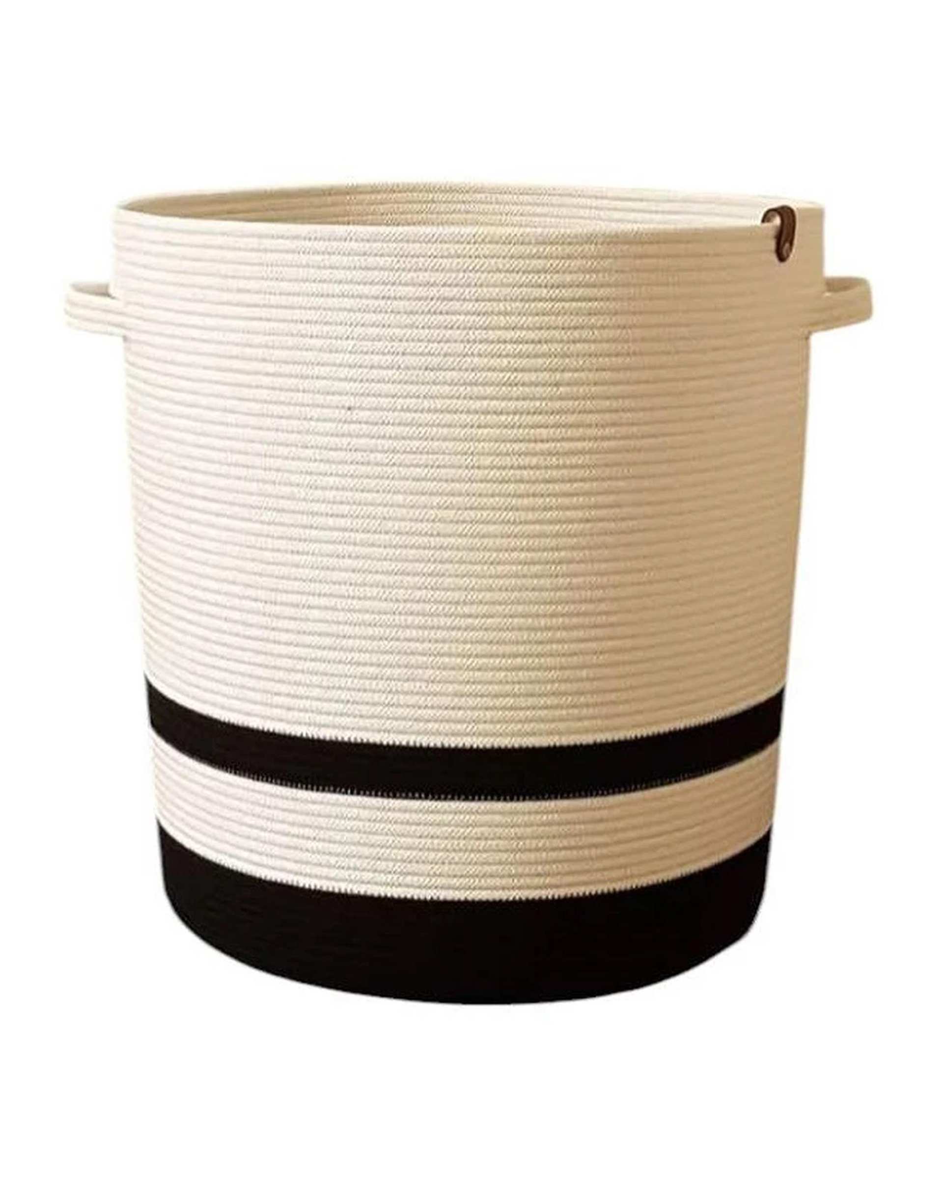 سبد لباس مدل دو رنگ