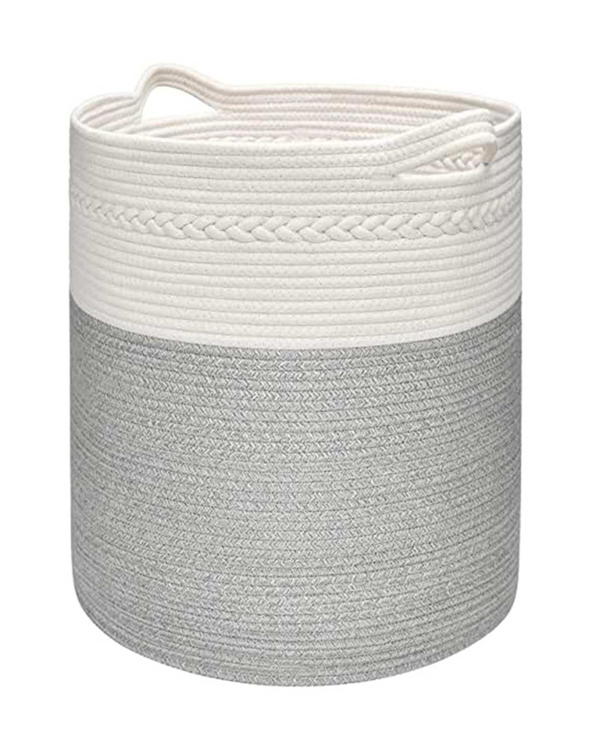 سبد لباس طوسی سفید مدل zbra