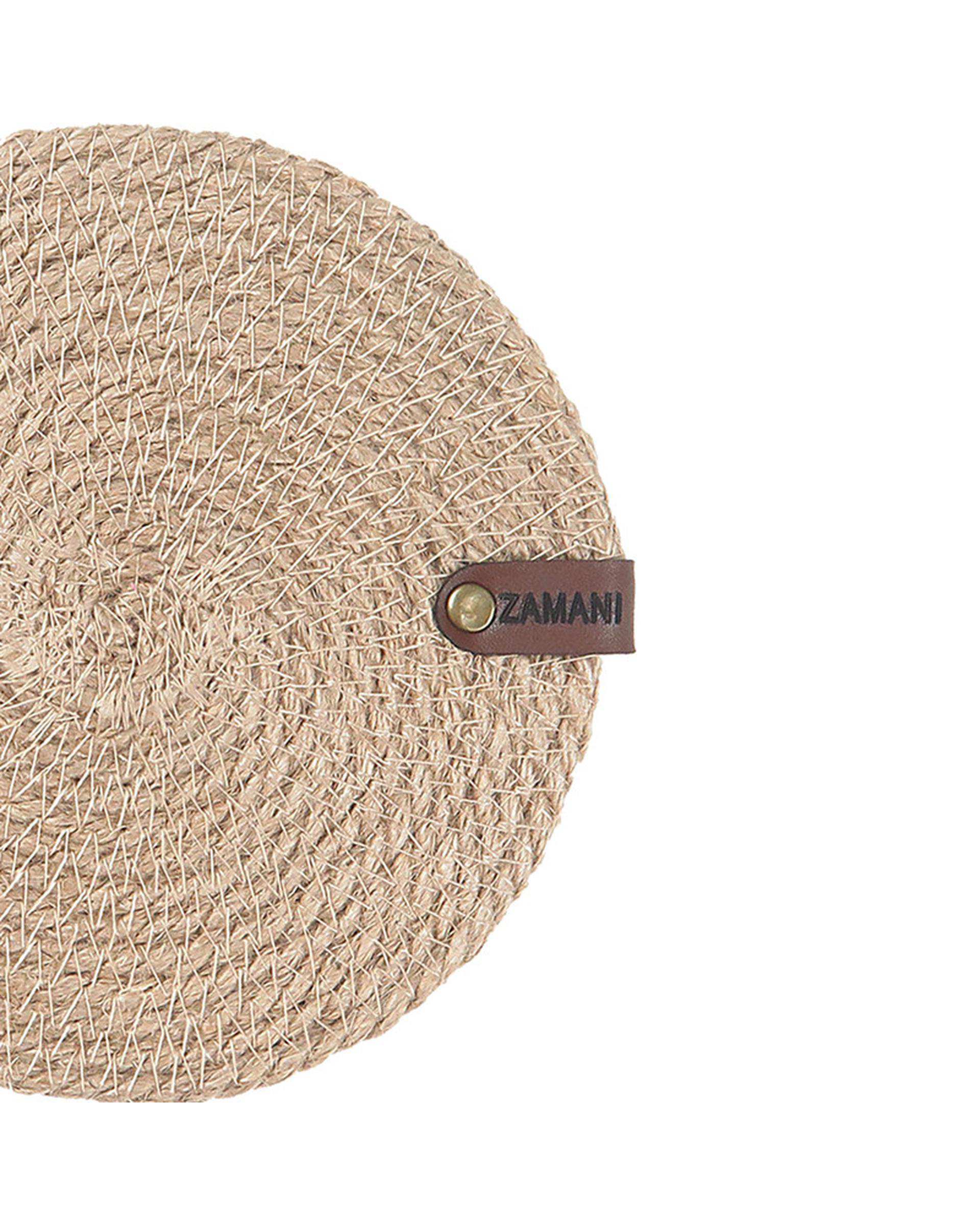 زیر لیوانی کنفی کرم تیره بسته 12 عددی