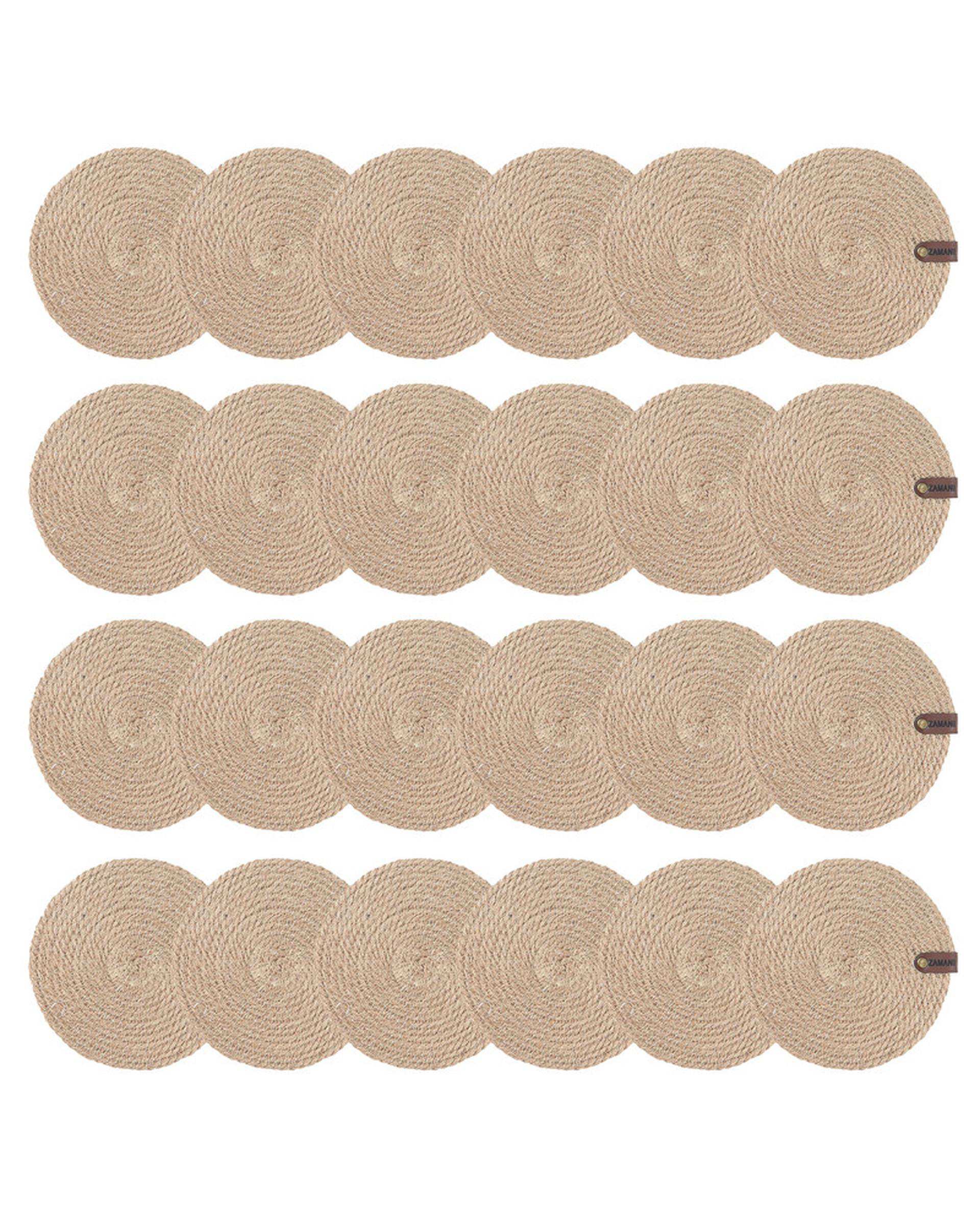 زیر لیوانی کنفی کرم تیره بسته 24 عددی