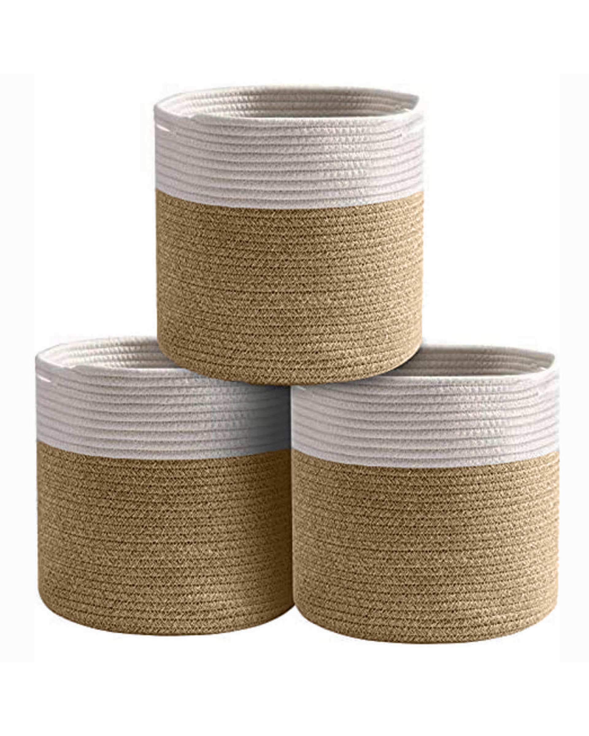 باکس نظم دهنده کرم تیره و سفید مدل s156 مجموعه 3 عددی