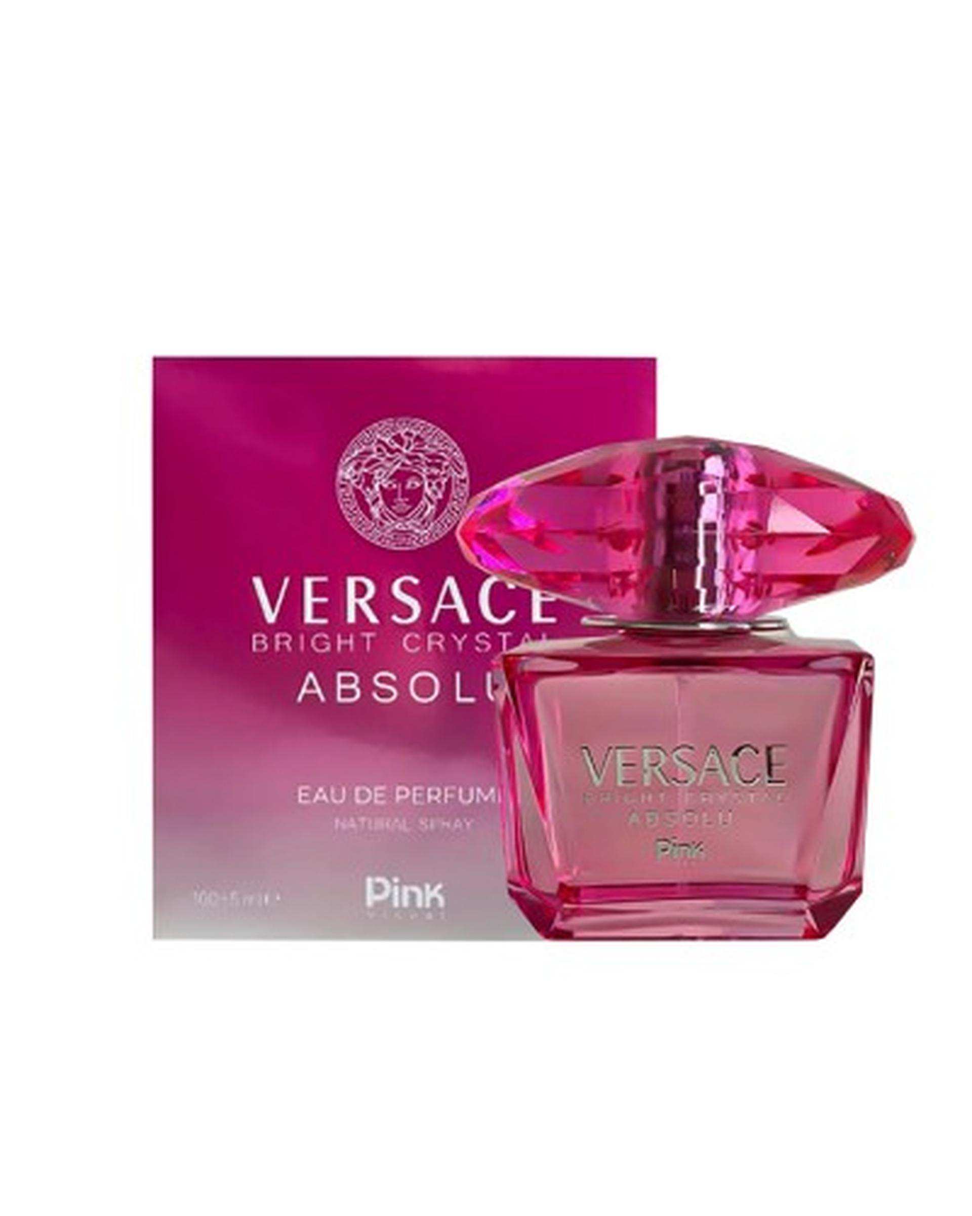 عطر زنانه پینک ویژوال Pink Visual مدل ورساچه برایت کریستال آبسولو Versace Bright Crystal Absolu حجم 100ml
