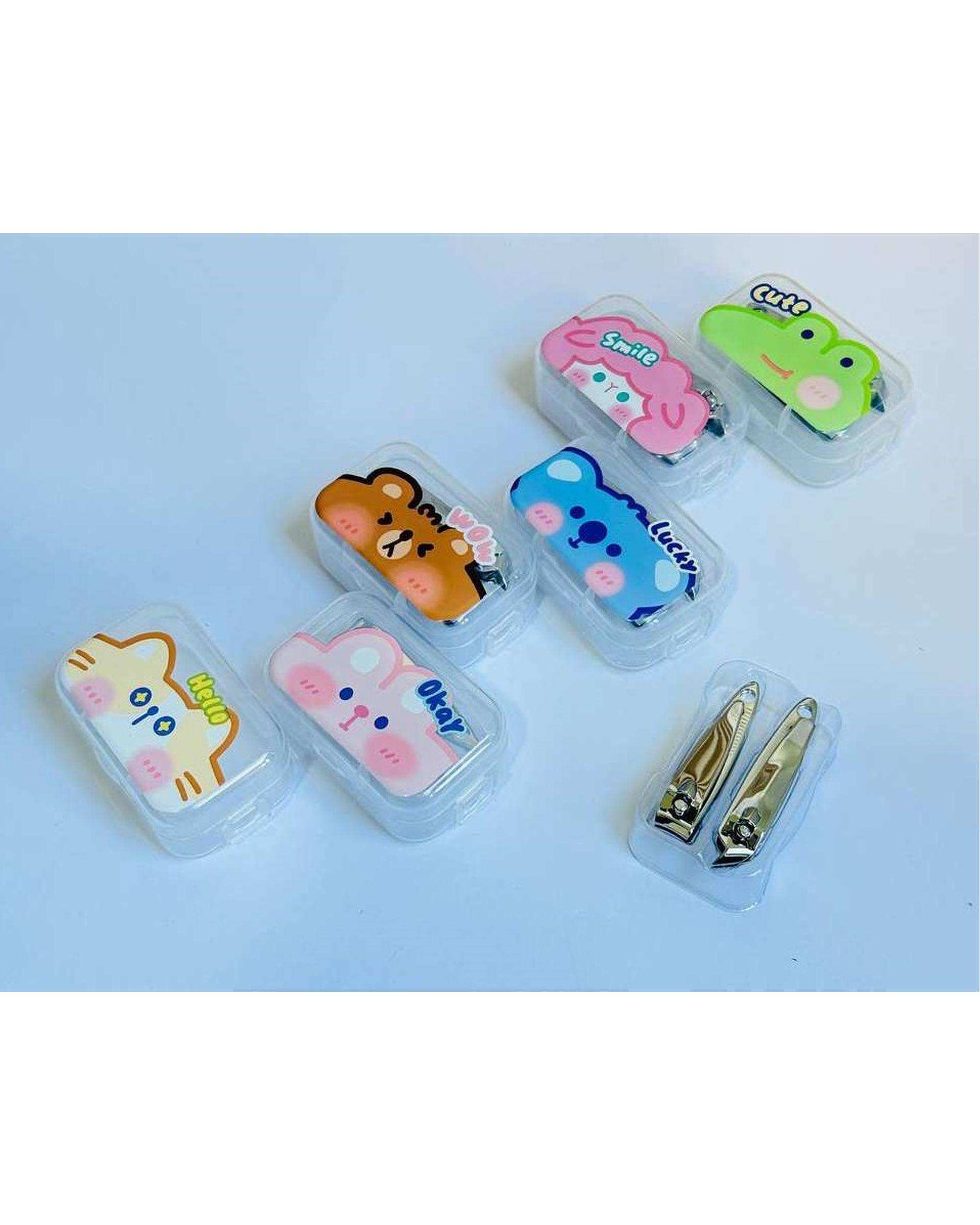 ست ناخن گیر استیل ضد زنگ 2 عددی طرح فانتزی