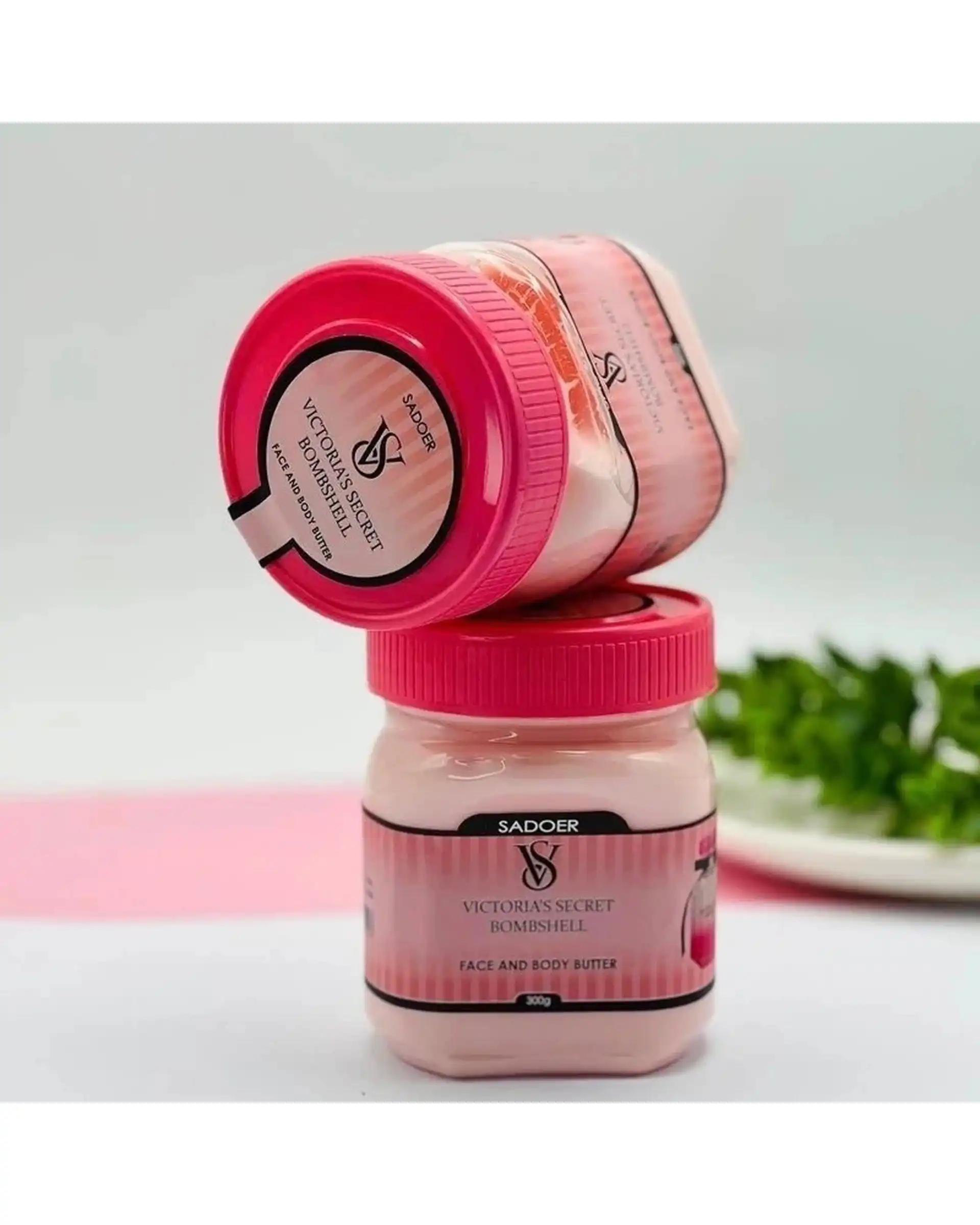 کره بدن و صورت سادور مدل Bombshell مناسب انواع پوست ویتامین E، بدون پارابن و مواد حساسیت زا، وزن 300 گرم
