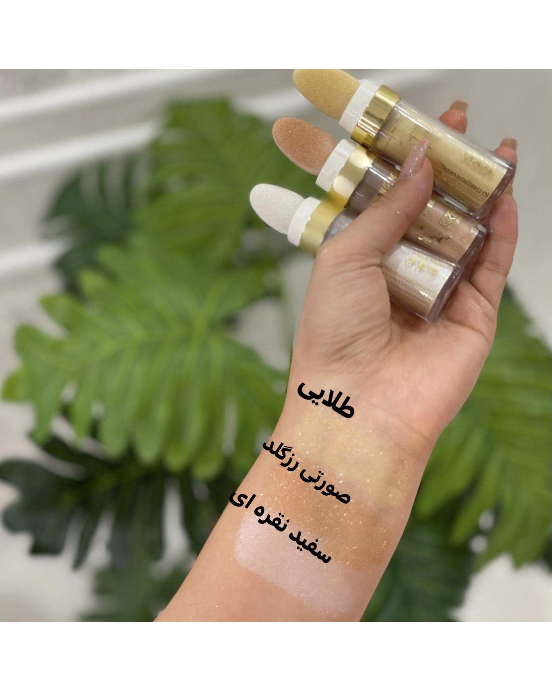 هایلایتر شاین پد دار رز گلد