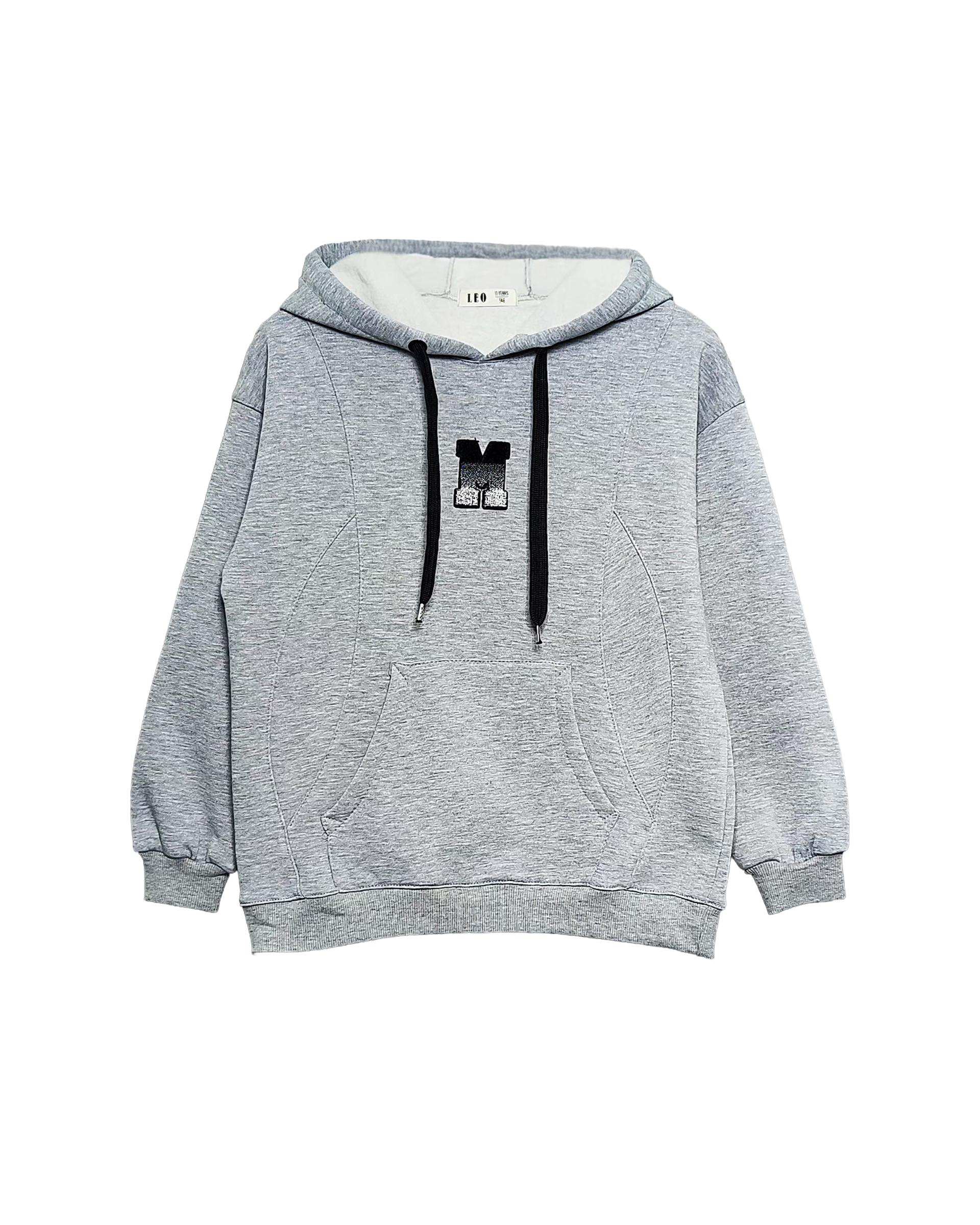 هودی پسرانه طوسی لئو کیدز Leo Kids کد 6862