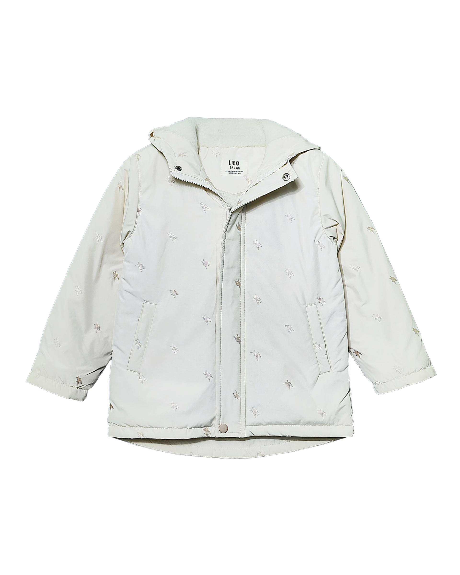 کاپشن دخترانه کرم لئو کیدز Leo Kids طرح حروف کد 8-6859