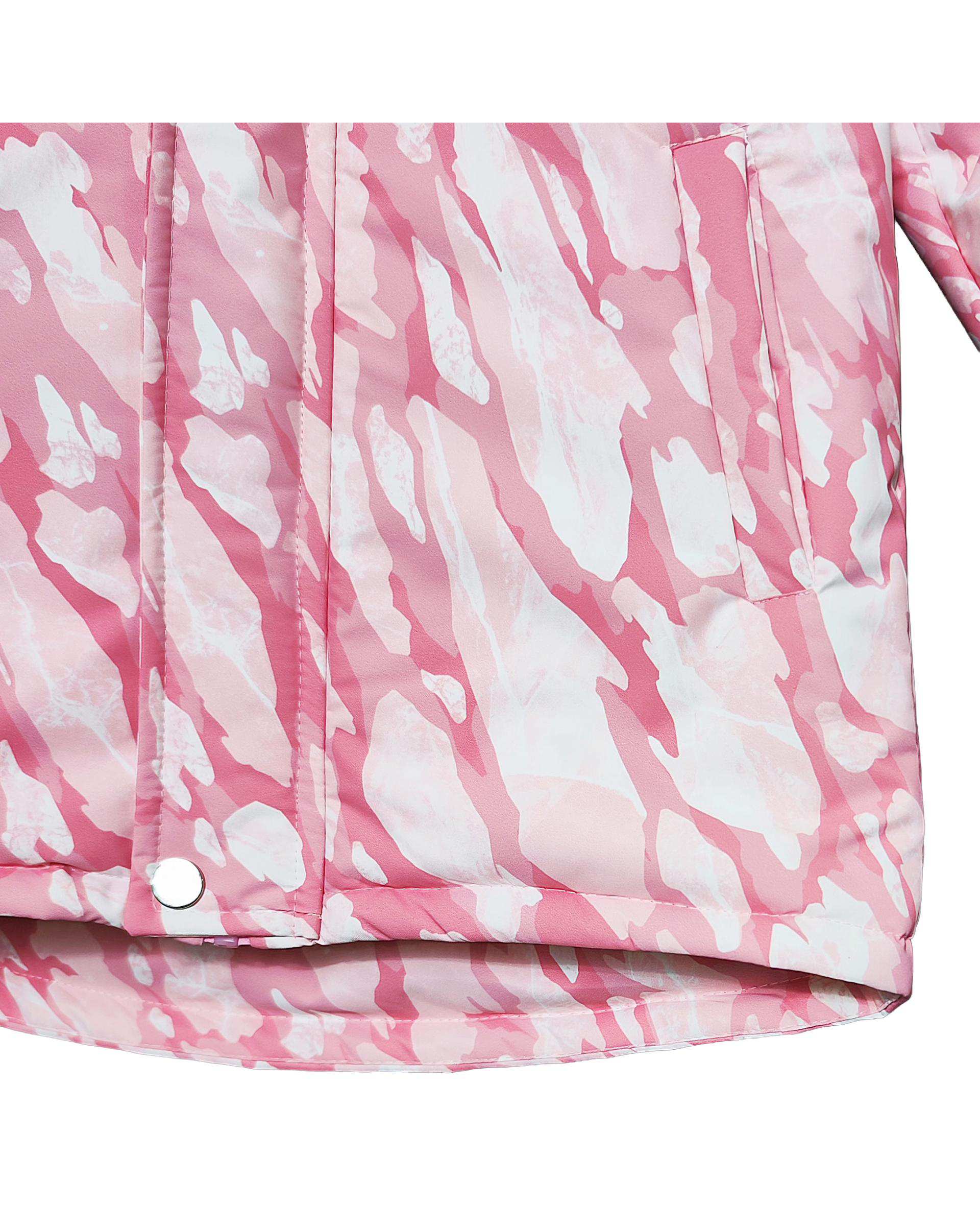 کاپشن دخترانه صورتی لئو کیدز Leo Kids طرح چریکی کد 1-6860