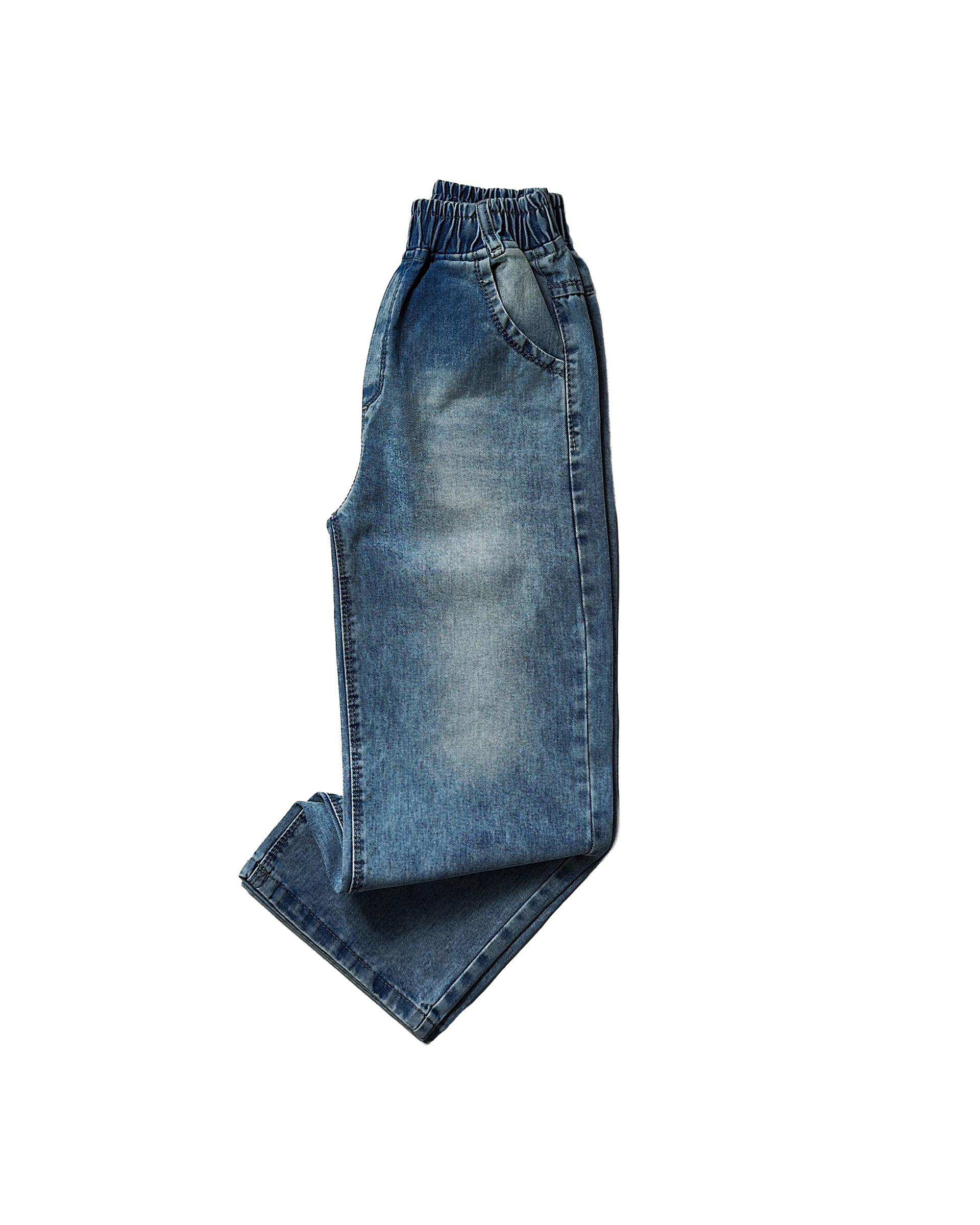 شلوار جین بچگانه بگ آبی لئو کیدز Leo Kids کد 2069