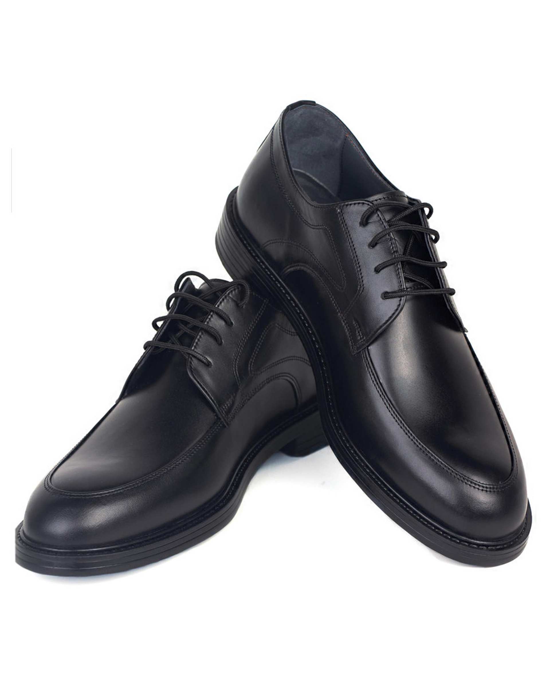 کفش چرم مردانه مشکی چرم بارز Charm Barez مدل DK246