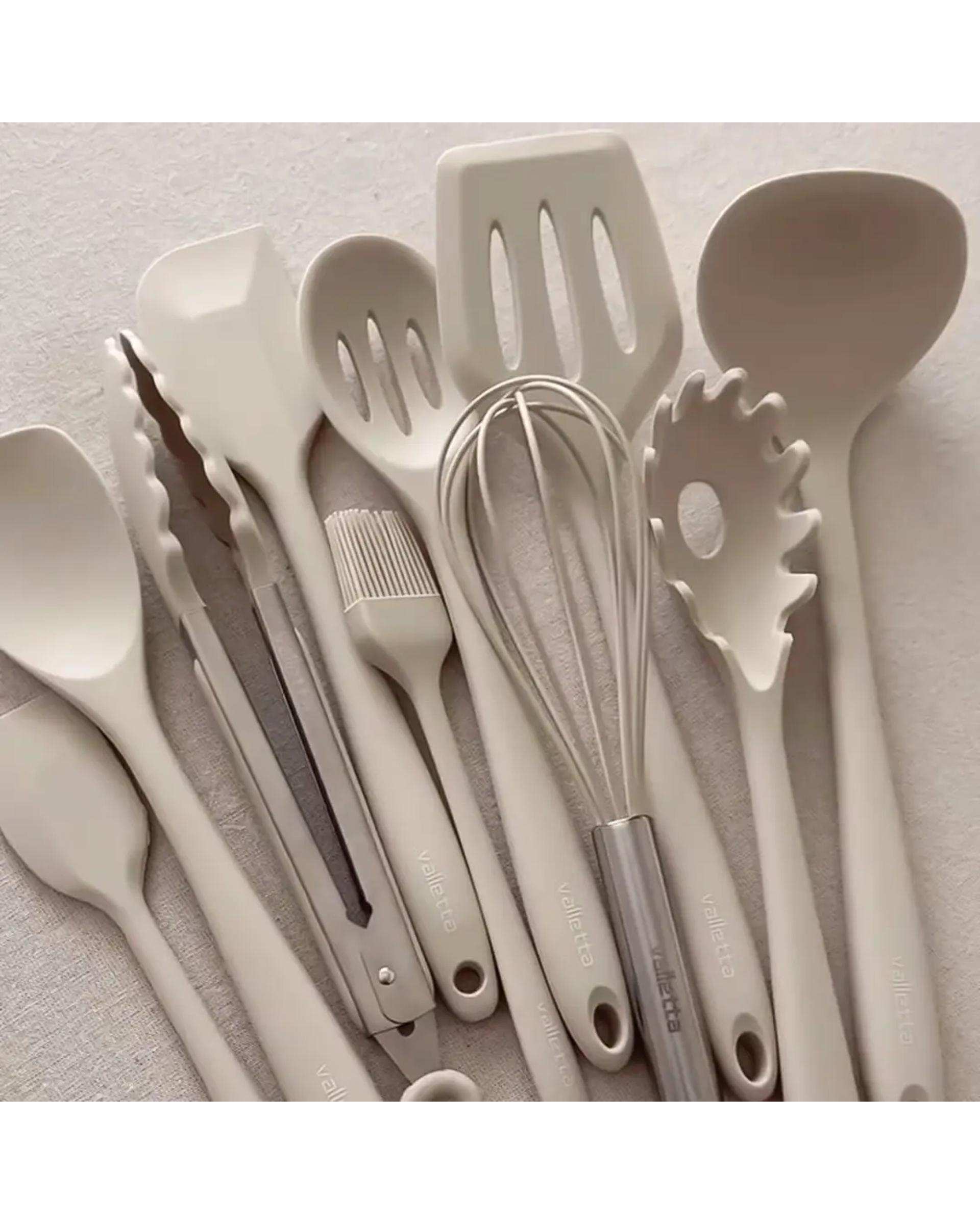 ست 10 پارچه ابزار آشپزخانه تمام سیلیکونی VALLETA