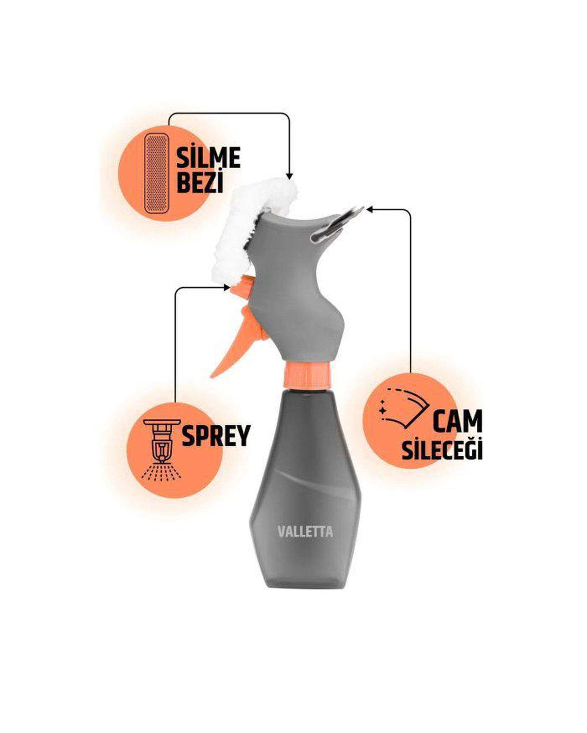 تی شیشه پاک کن با پمپ آبپاش