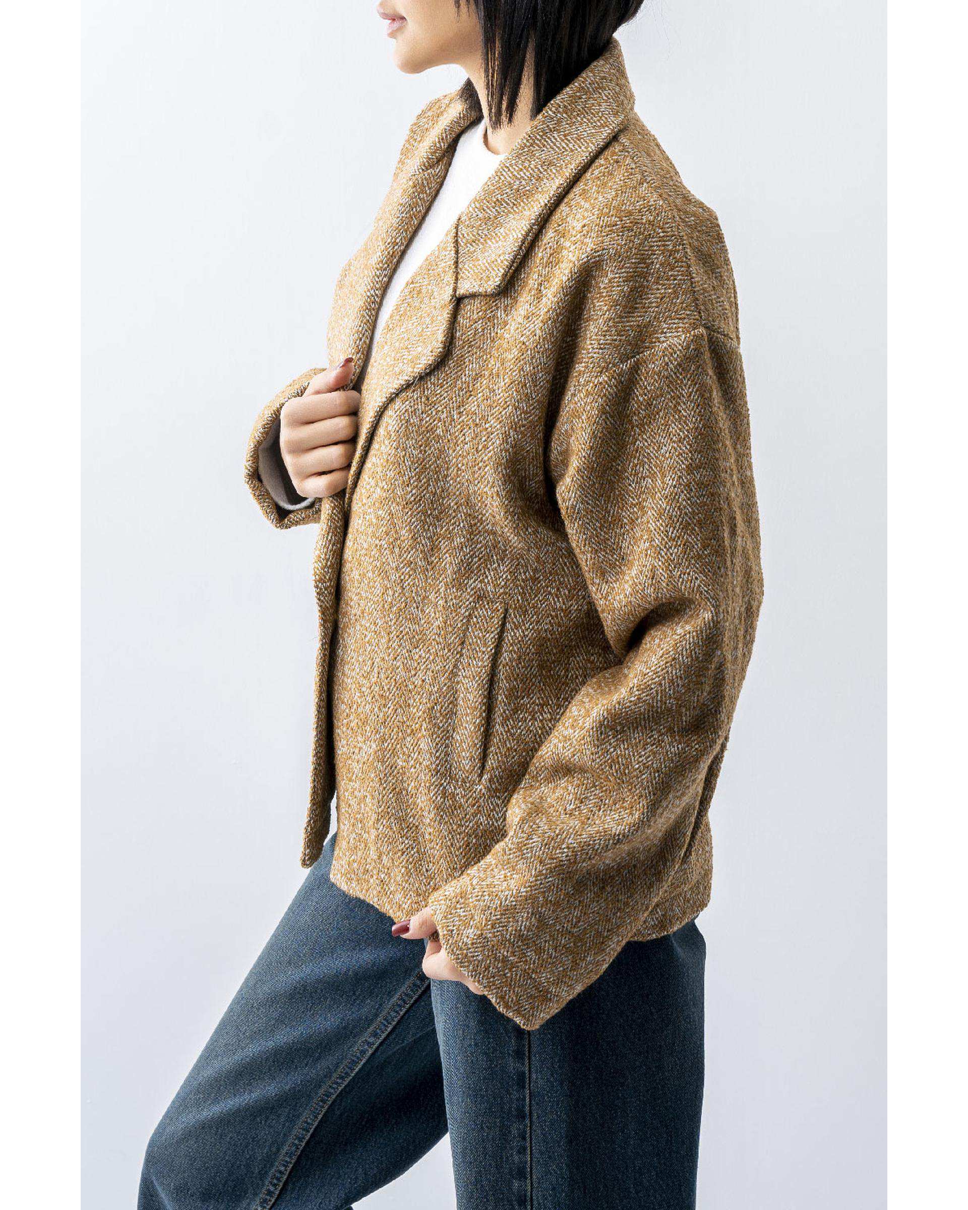 کت زنانه فوتر خردلی آر ان اس RNS کد 11122601