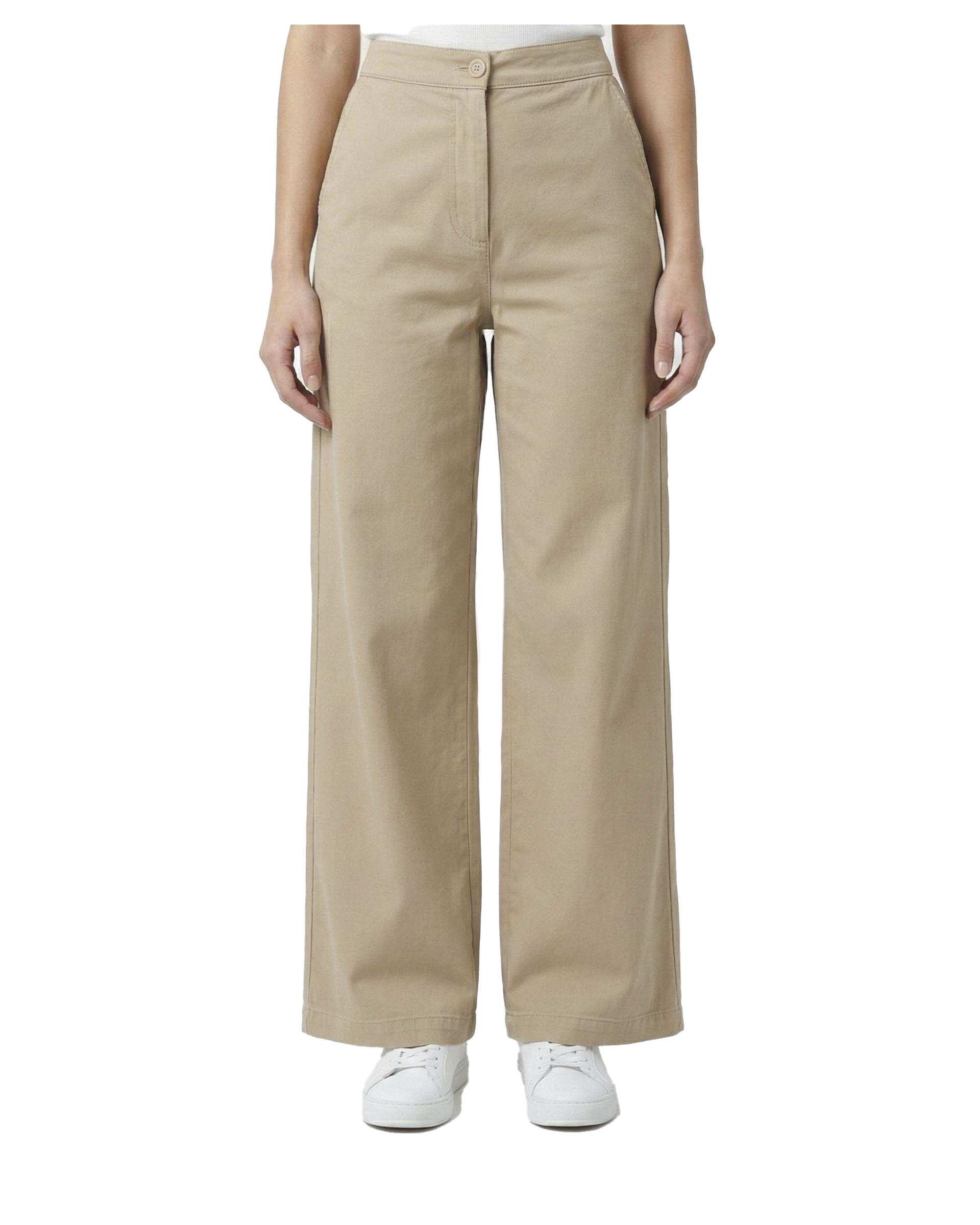 شلوار کتان زنانه نیم بگ گندمی آر ان اس RNS کد 11042662