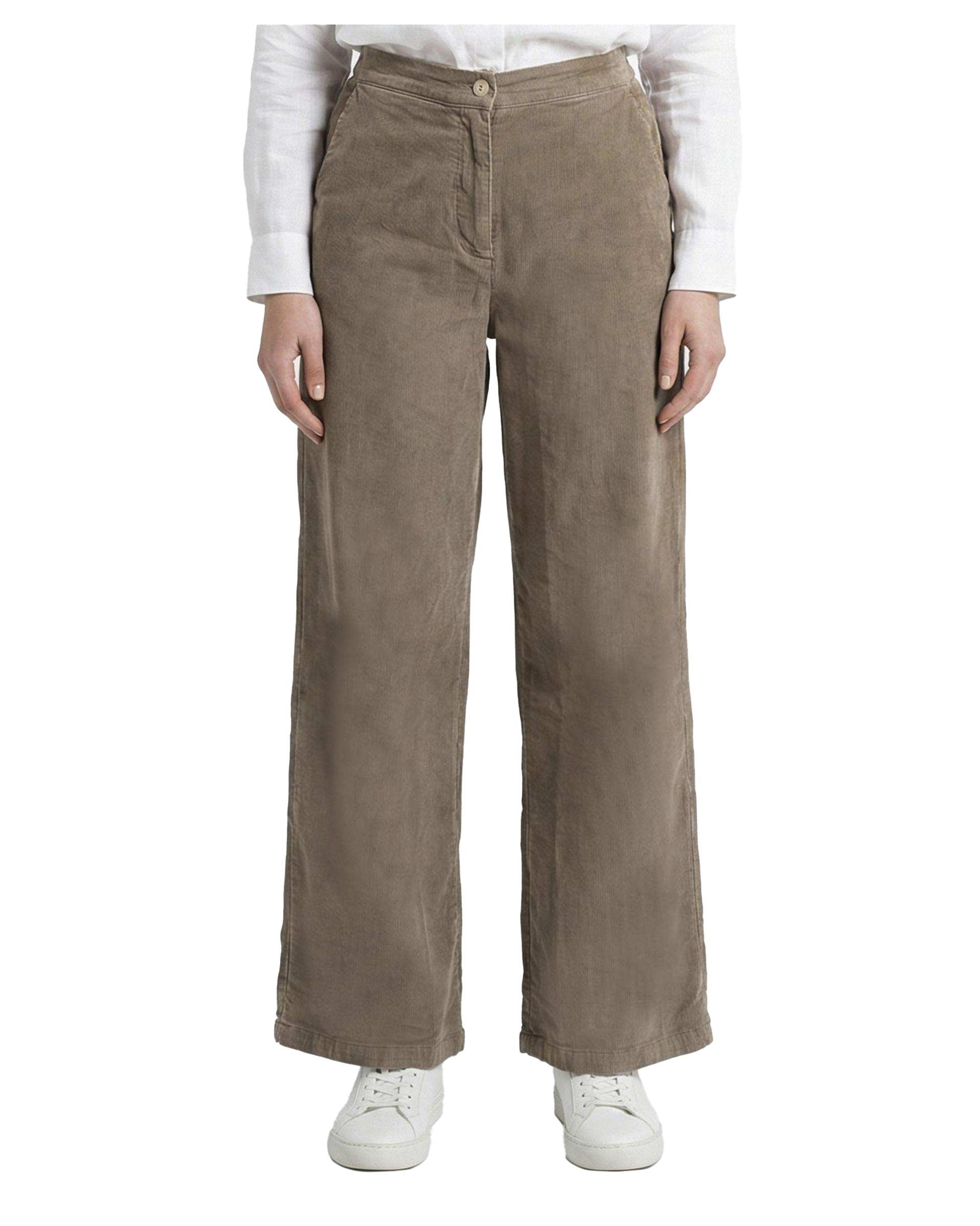 شلوار کتان زنانه نیم بگ نسکافه ای آر ان اس RNS کد 11042662