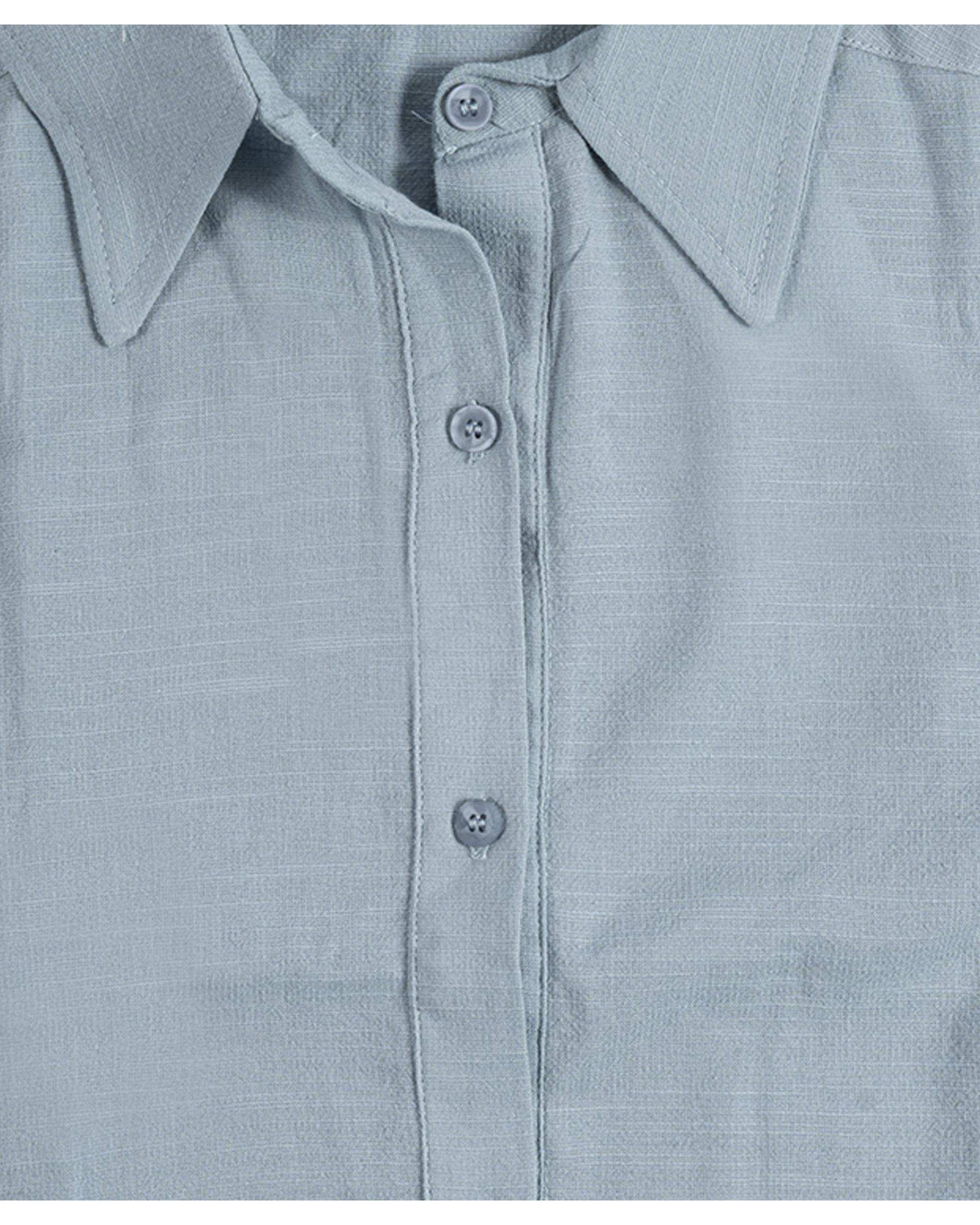 شومیز زنانه کراپ آبی روشن آر ان اس RNS کد 11272638