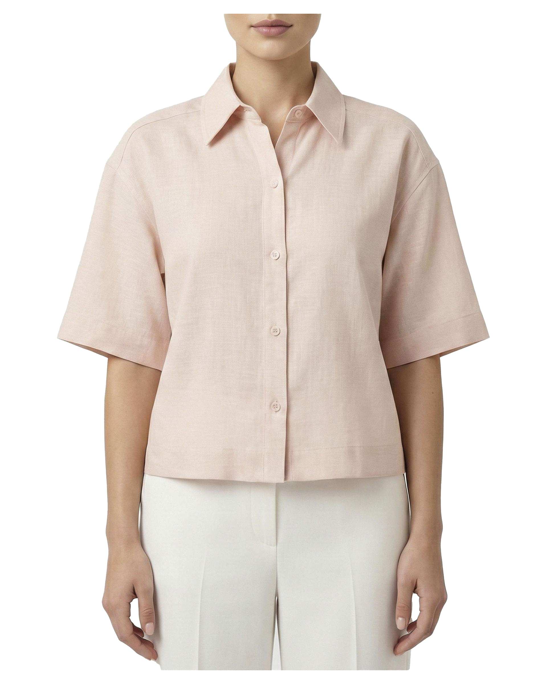 شومیز زنانه کراپ گلبهی آر ان اس RNS کد 11272638