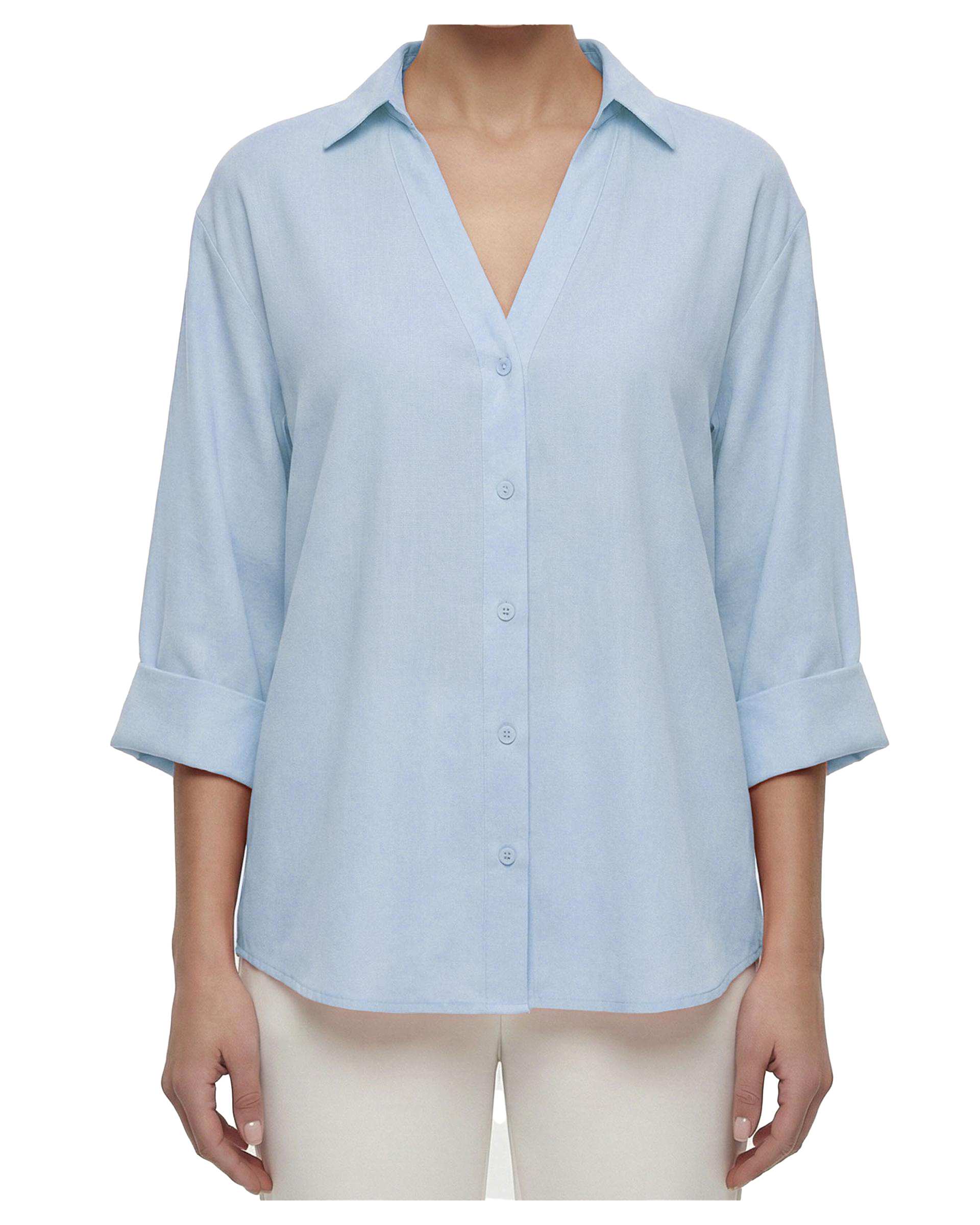 شومیز زنانه آبی روشن آر ان اس RNS کد 11272635