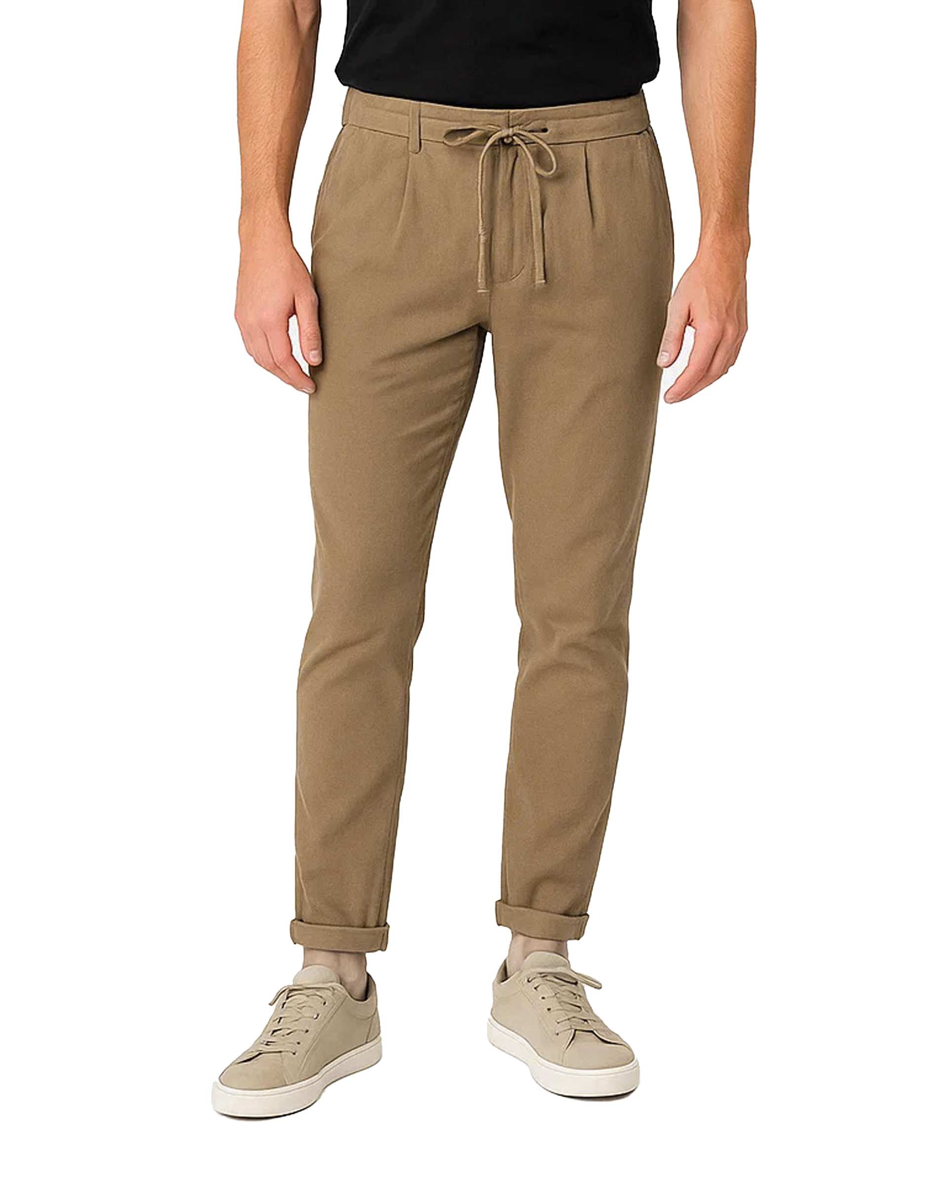 شلوار مردانه لینن کرم آر ان اس RNS کد 12042591