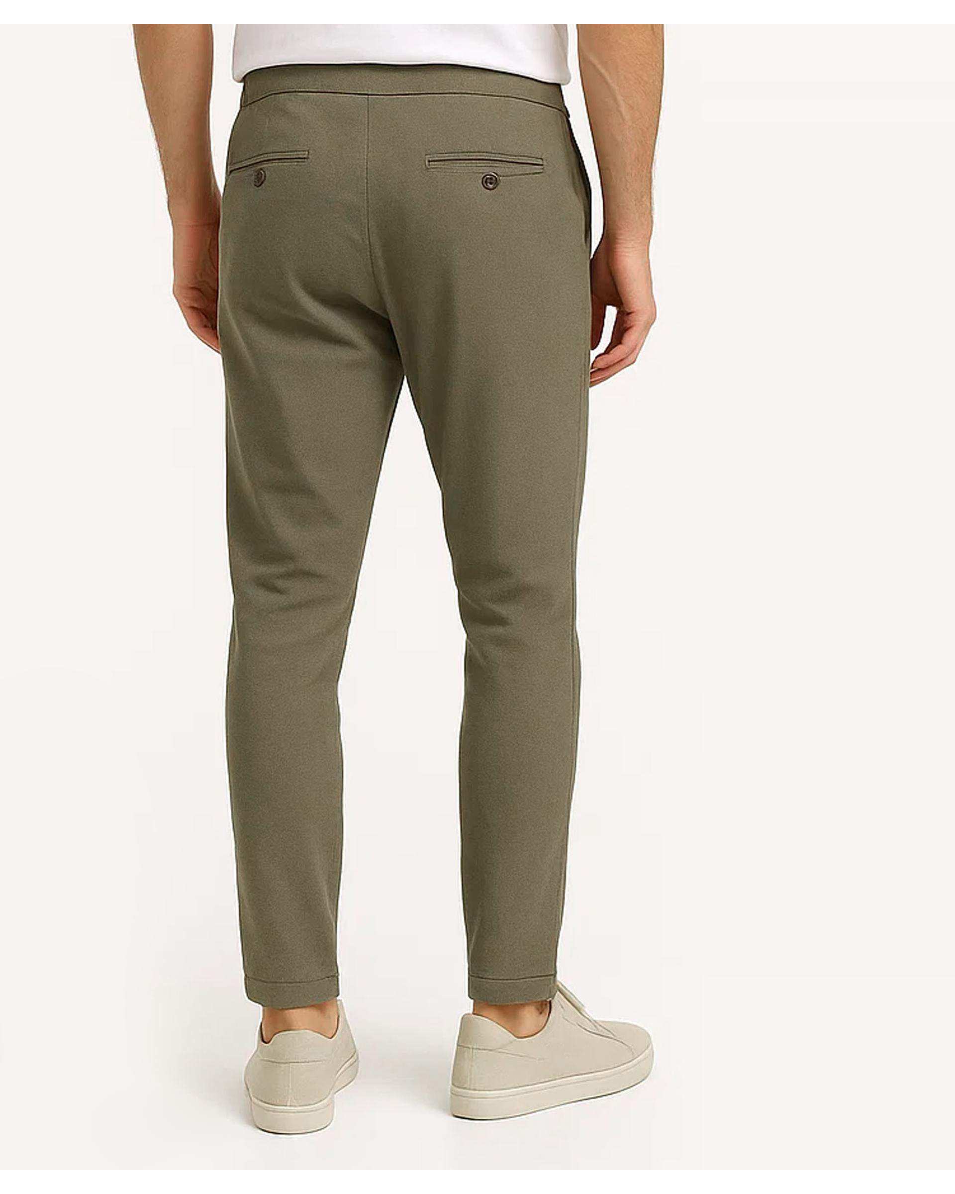 شلوار مردانه لینن سبز آر ان اس RNS کد 12042591