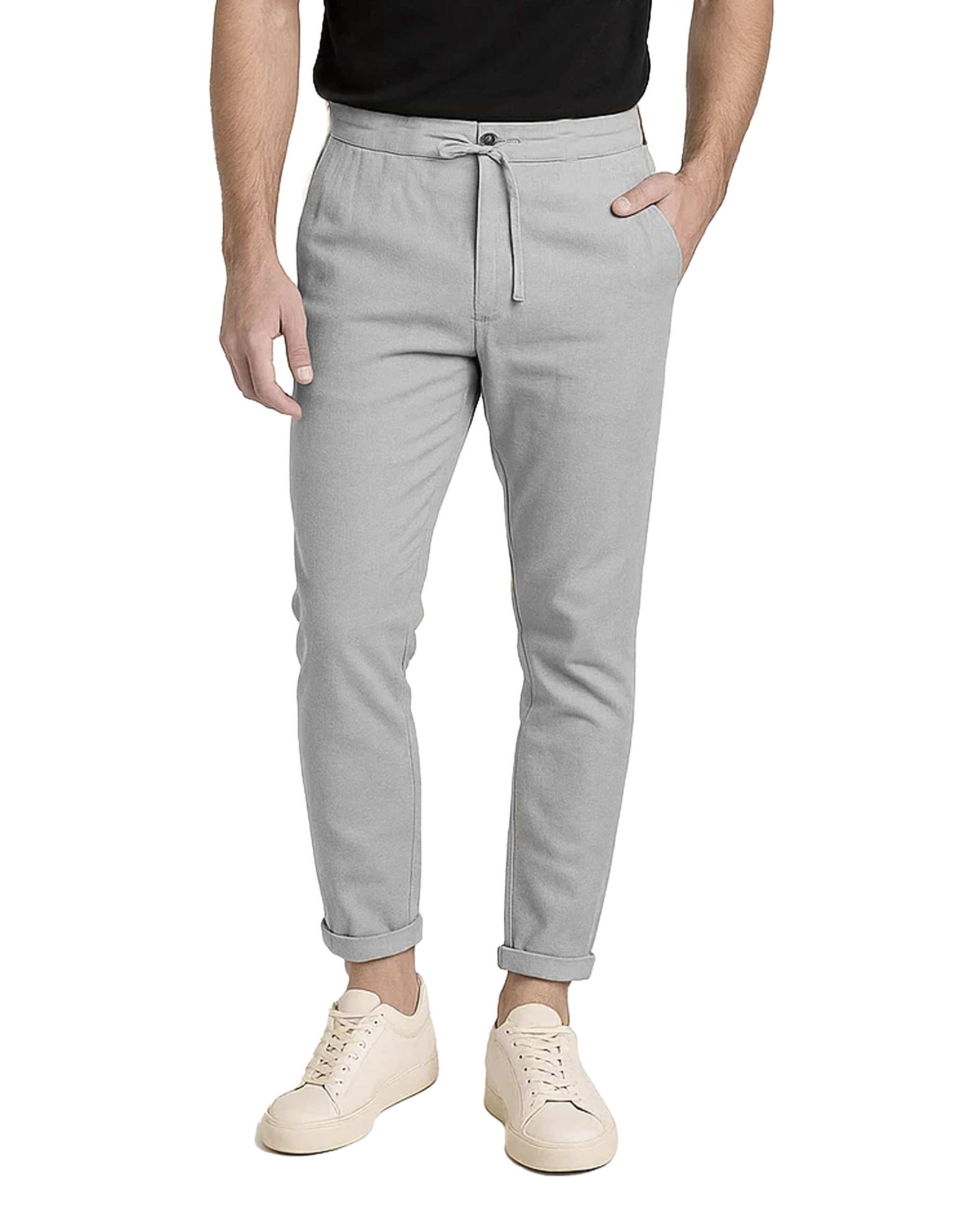 شلوار مردانه لینن طوسی آر ان اس RNS کد 12042591