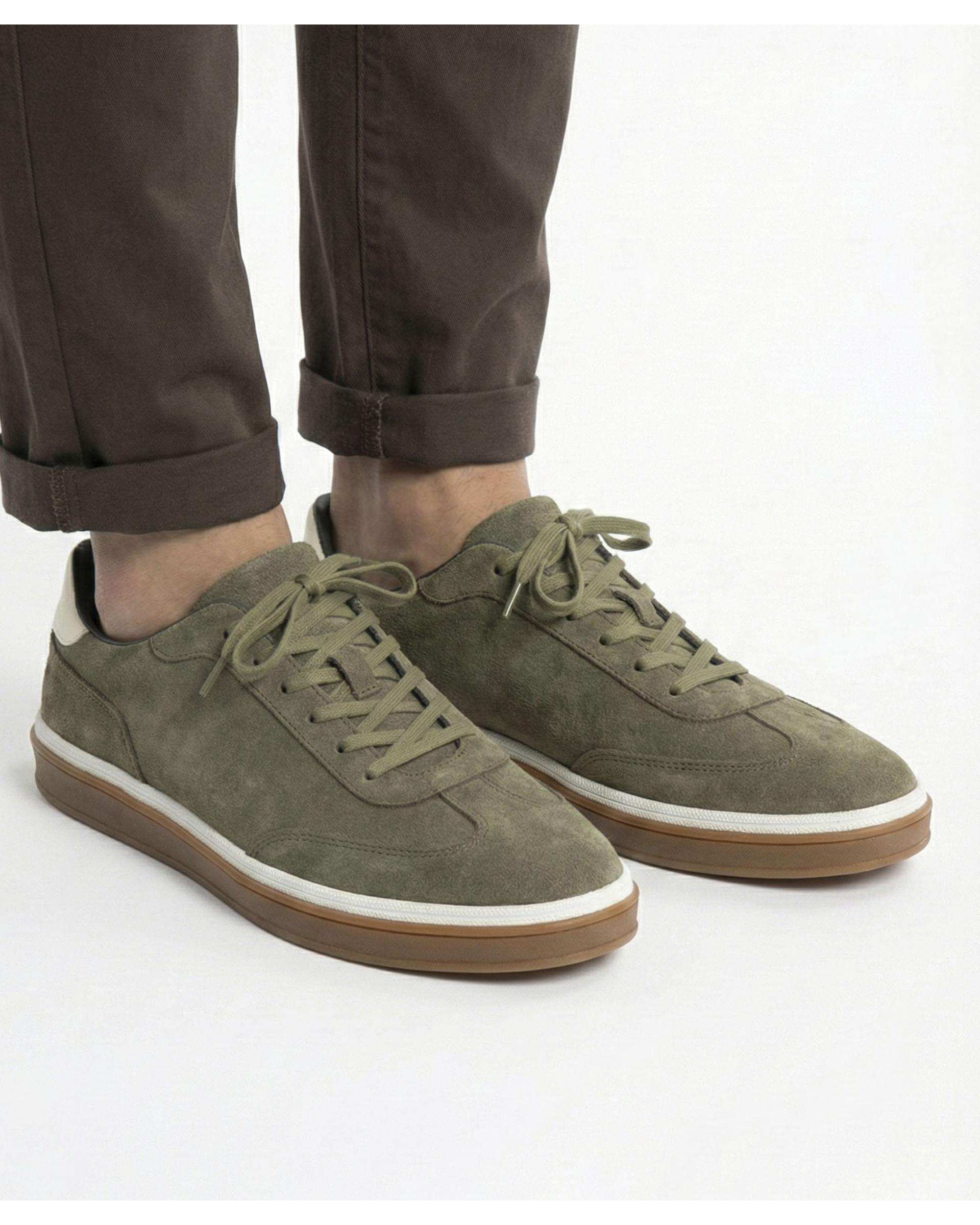 کفش مردانه کژوال سبز زیتونی آر ان اس RNS کد 12152583