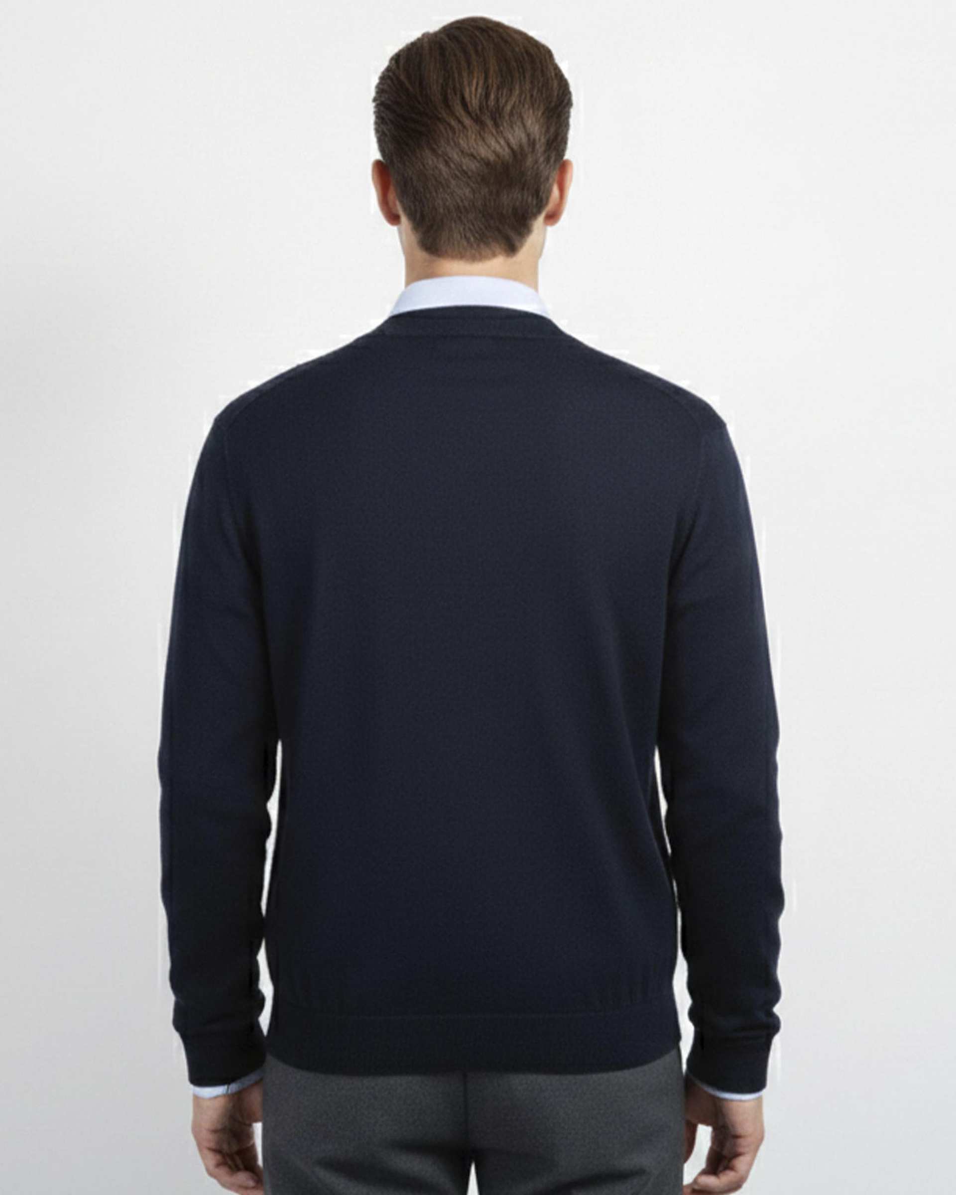 ژاکت مردانه بافت سرمه ای آر ان اس RNS کد 12252577