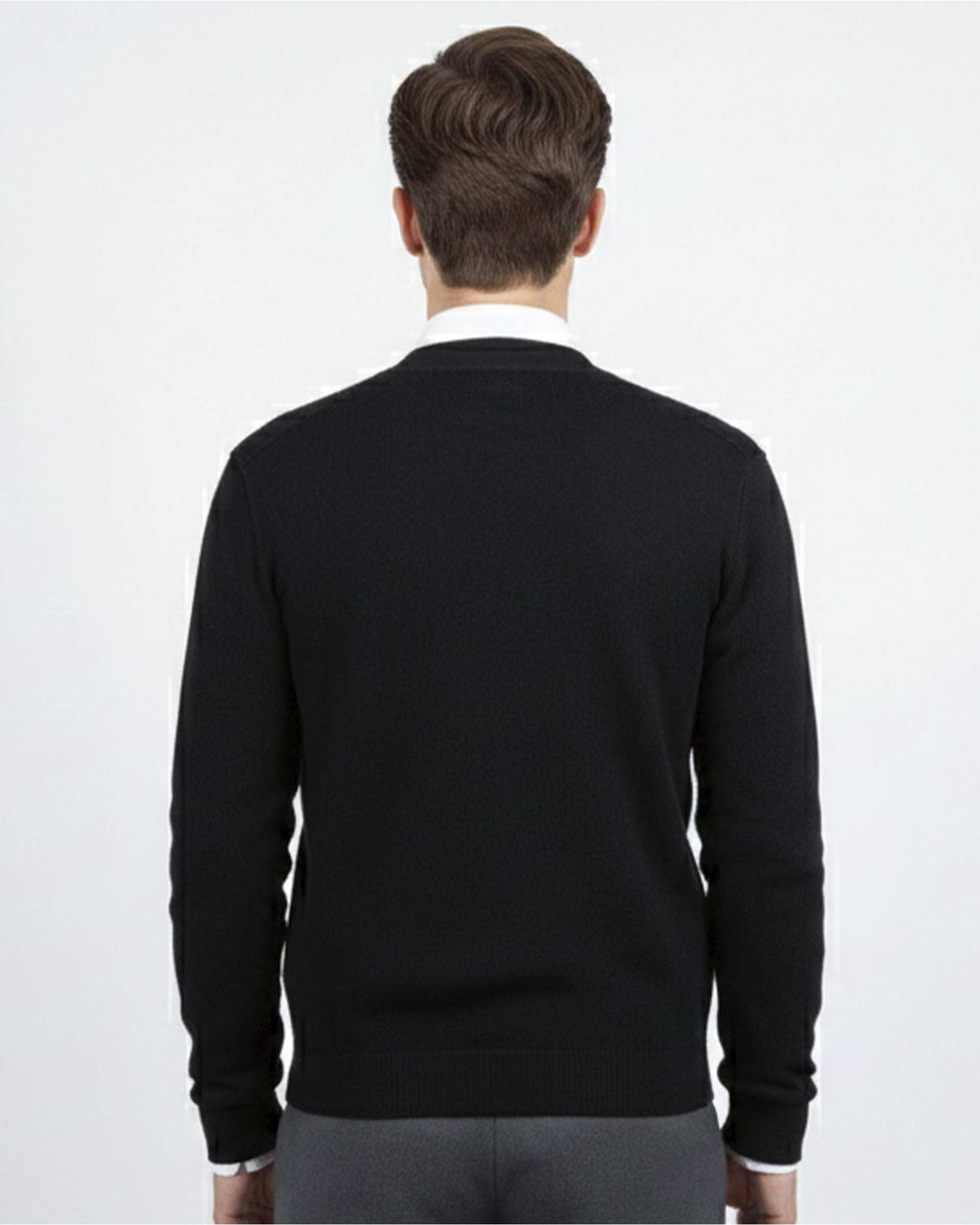 ژاکت مردانه بافت مشکی آر ان اس RNS کد 12252577