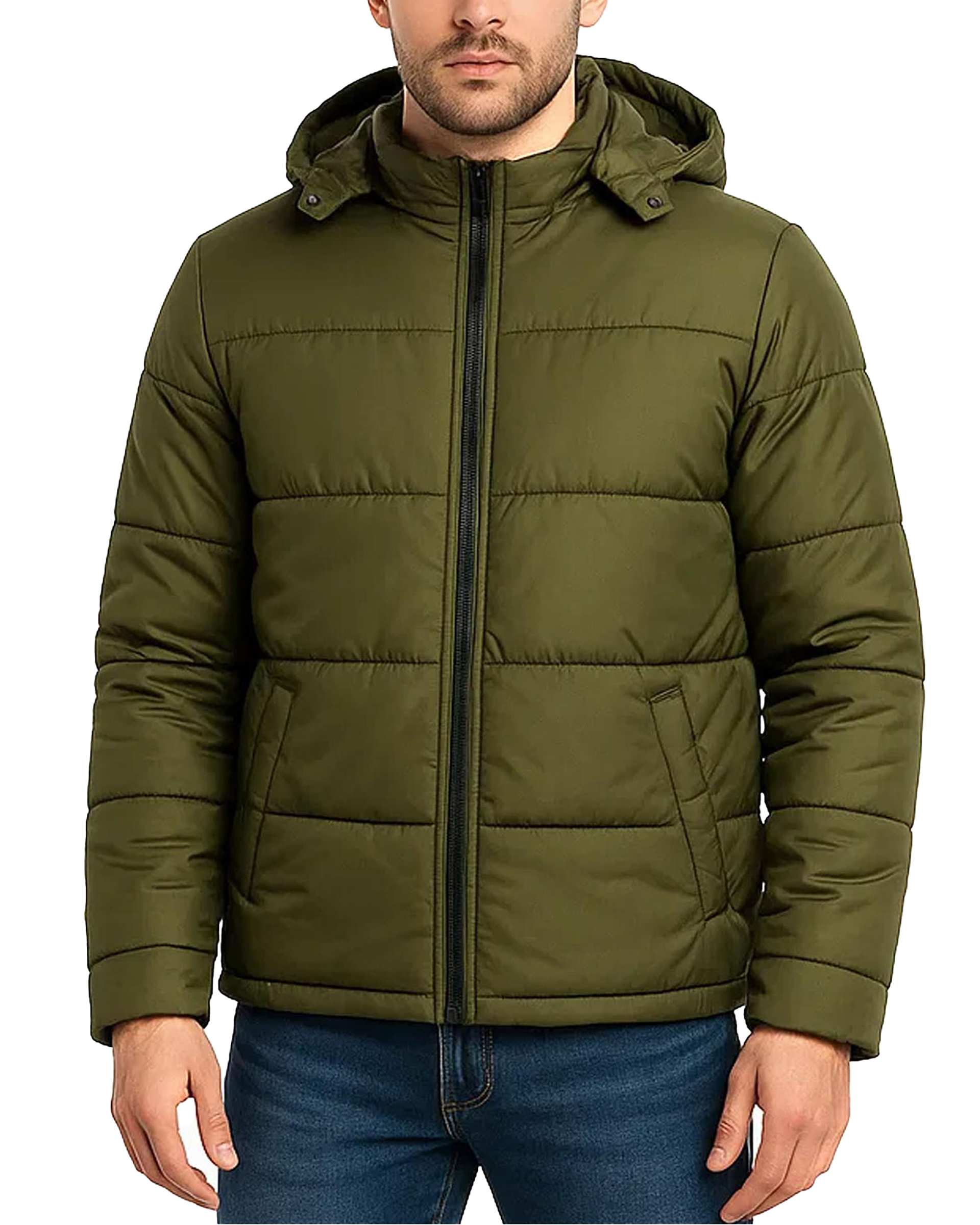 کاپشن مردانه سبز آر ان اس RNS کد 12142527