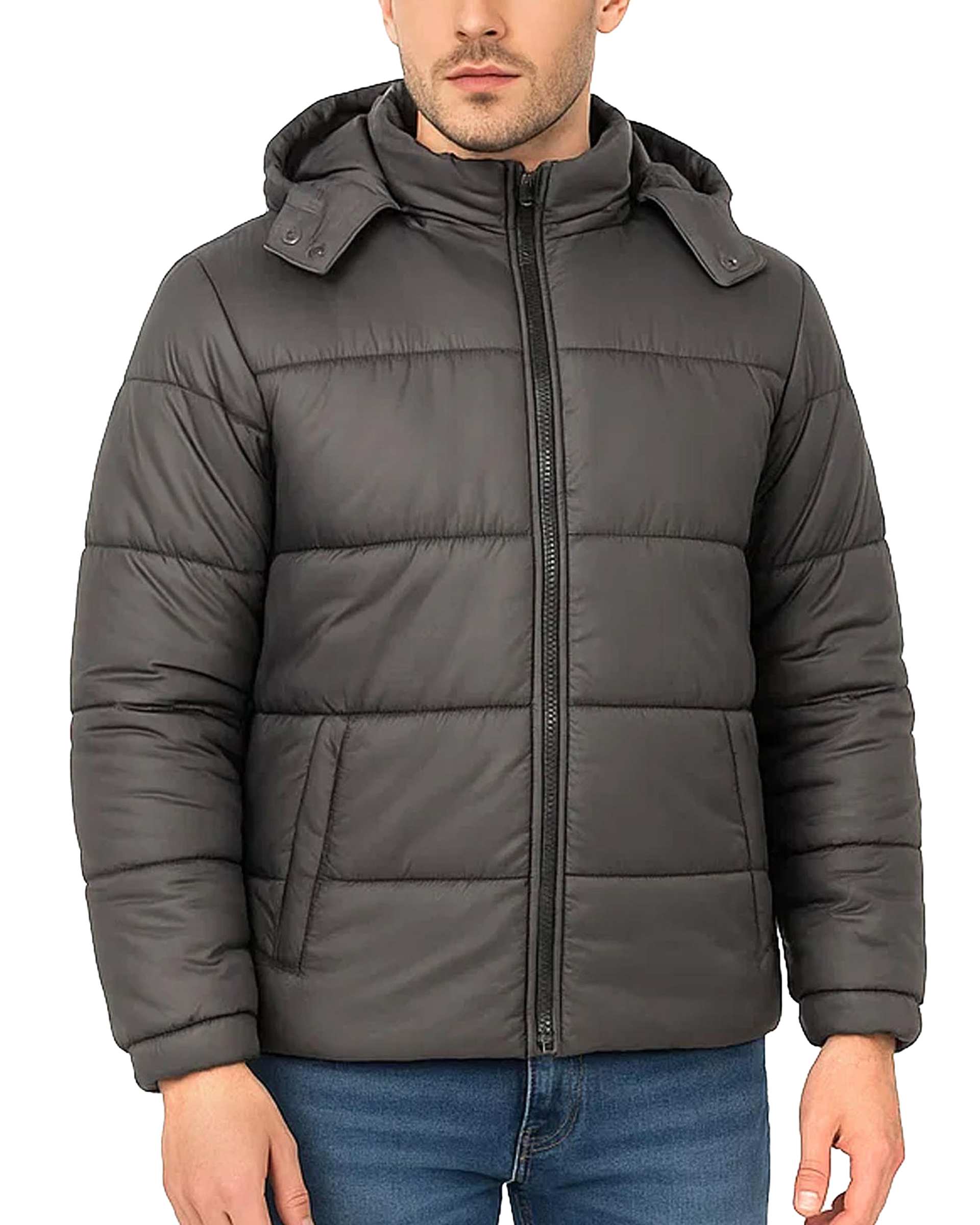 کاپشن مردانه طوسی آر ان اس RNS کد 12142527