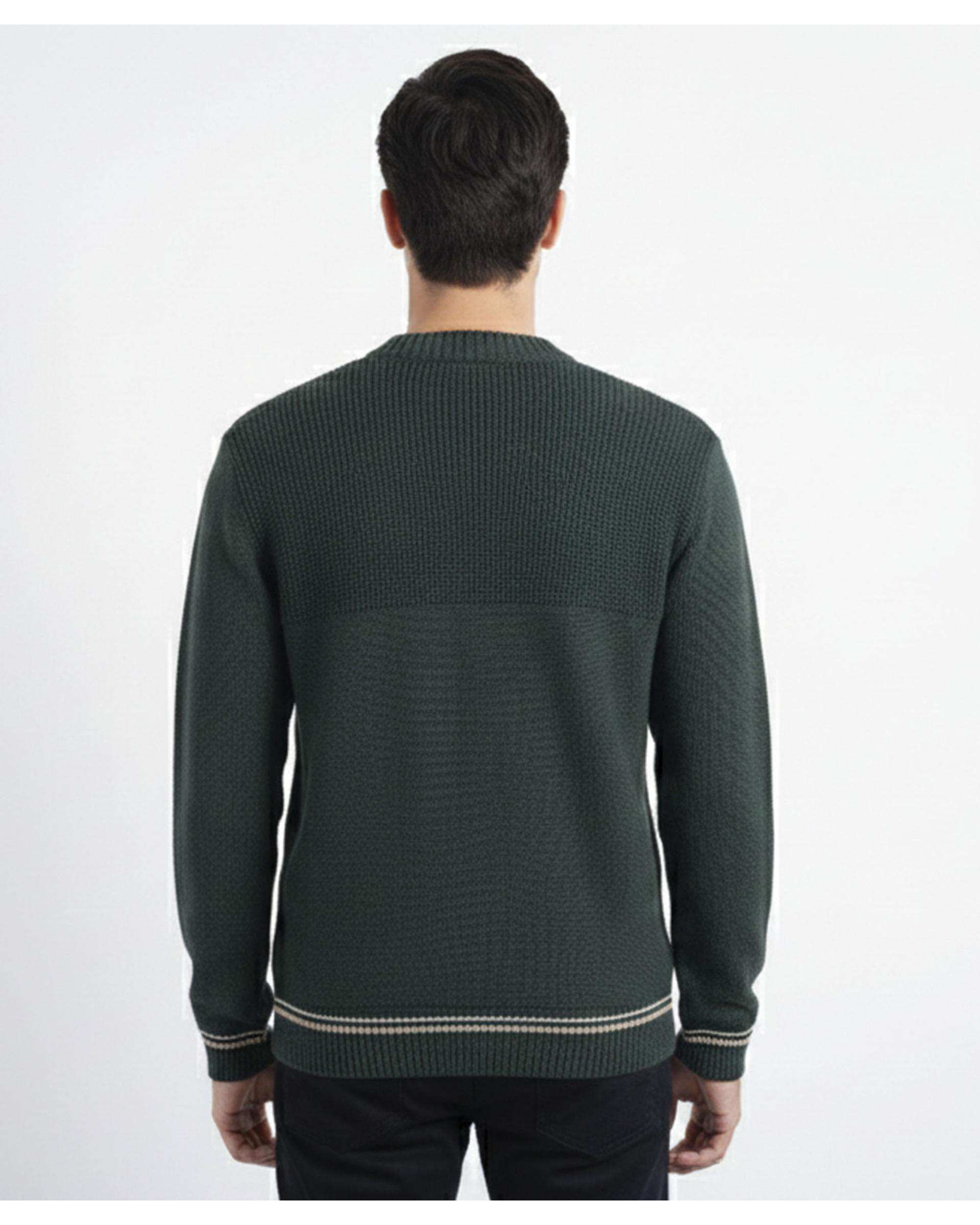 پلیور مردانه سبز یشمی آر ان اس RNS کد 12232508