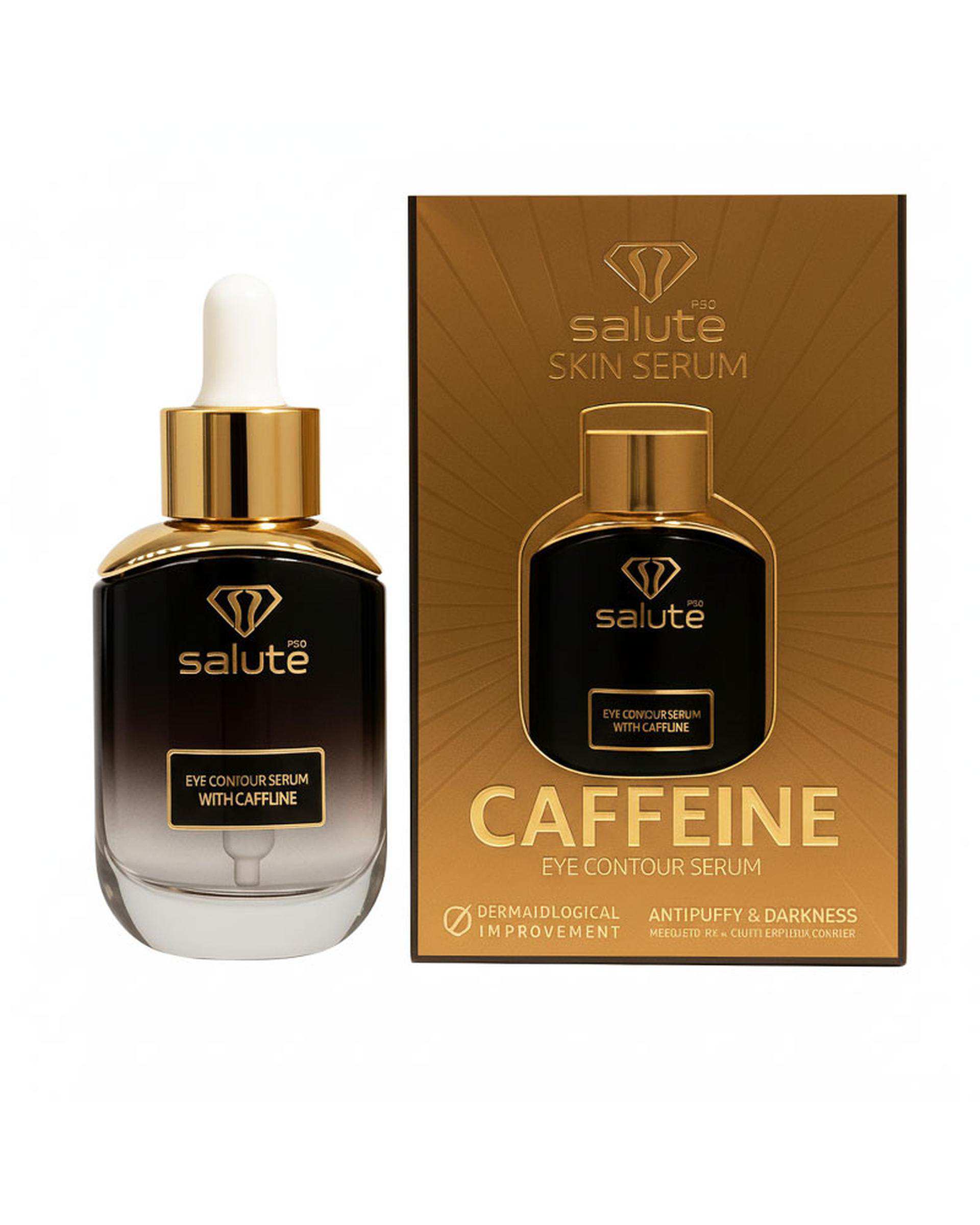 سرم ضد چروک و جوان ساز پوست سالوته پرو Salute مدل CAFFEINE مناسب برای انوع پوست حجم 30ml