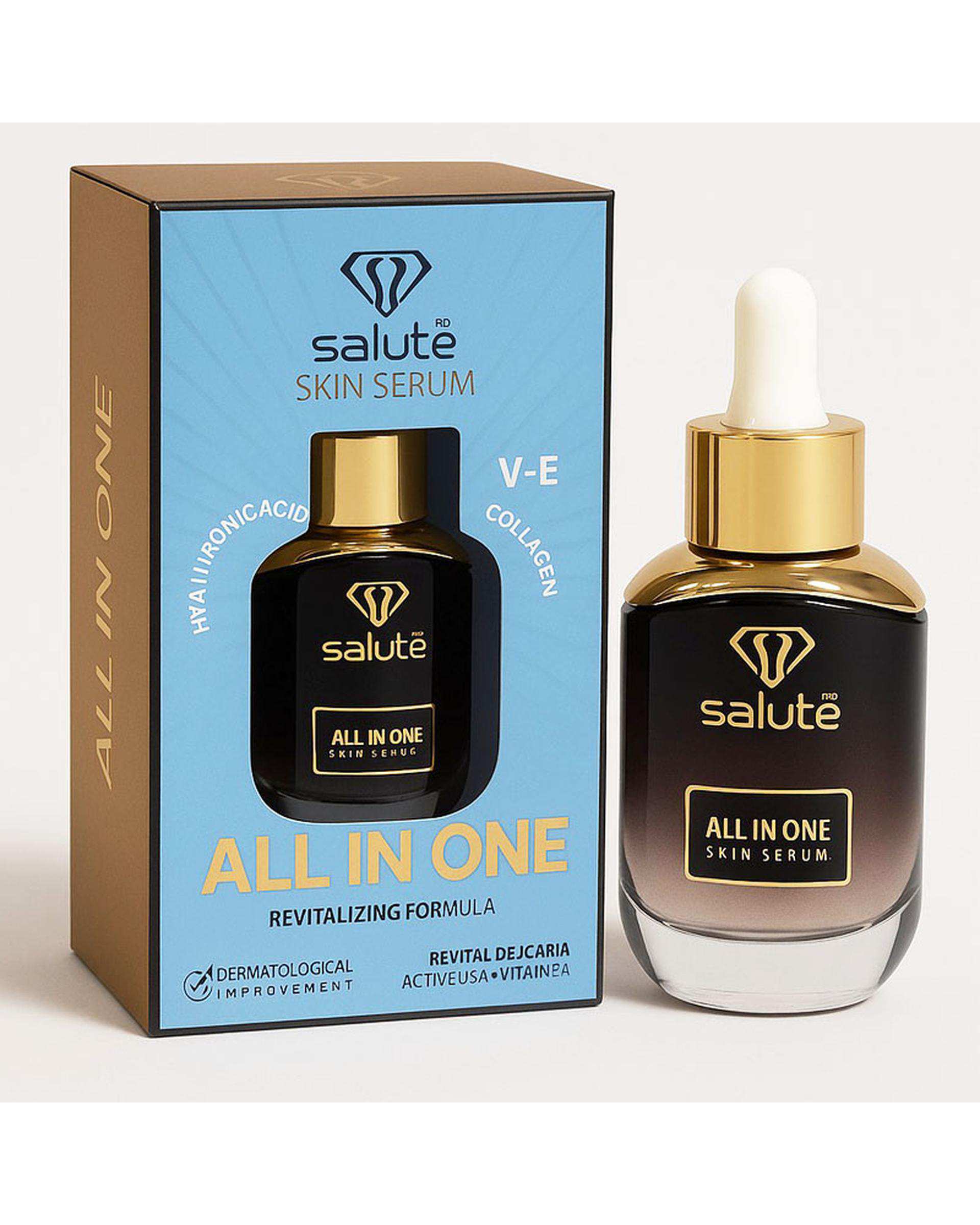 سرم جوانساز پوست سالوته پرو Salute مدل ALL IN ONE مناسب برای انوع پوست حجم 30ml