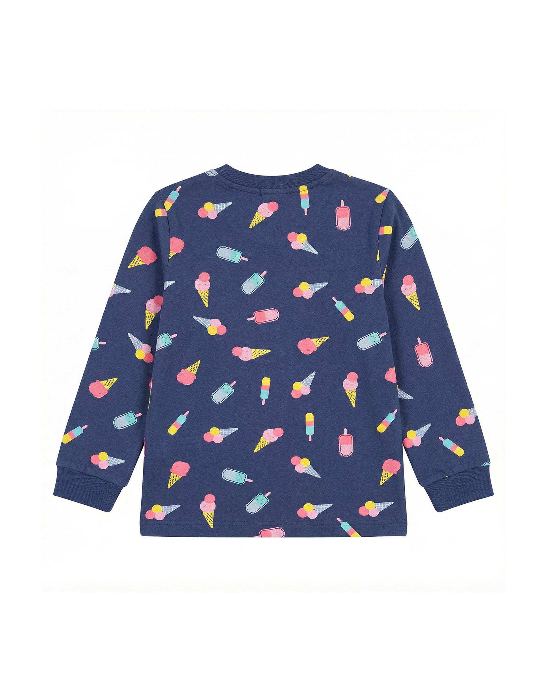 ست بلوز و شلوار دخترانه سرمه ای فیورلا Fiorella طرح بستنی 3 کد 45206