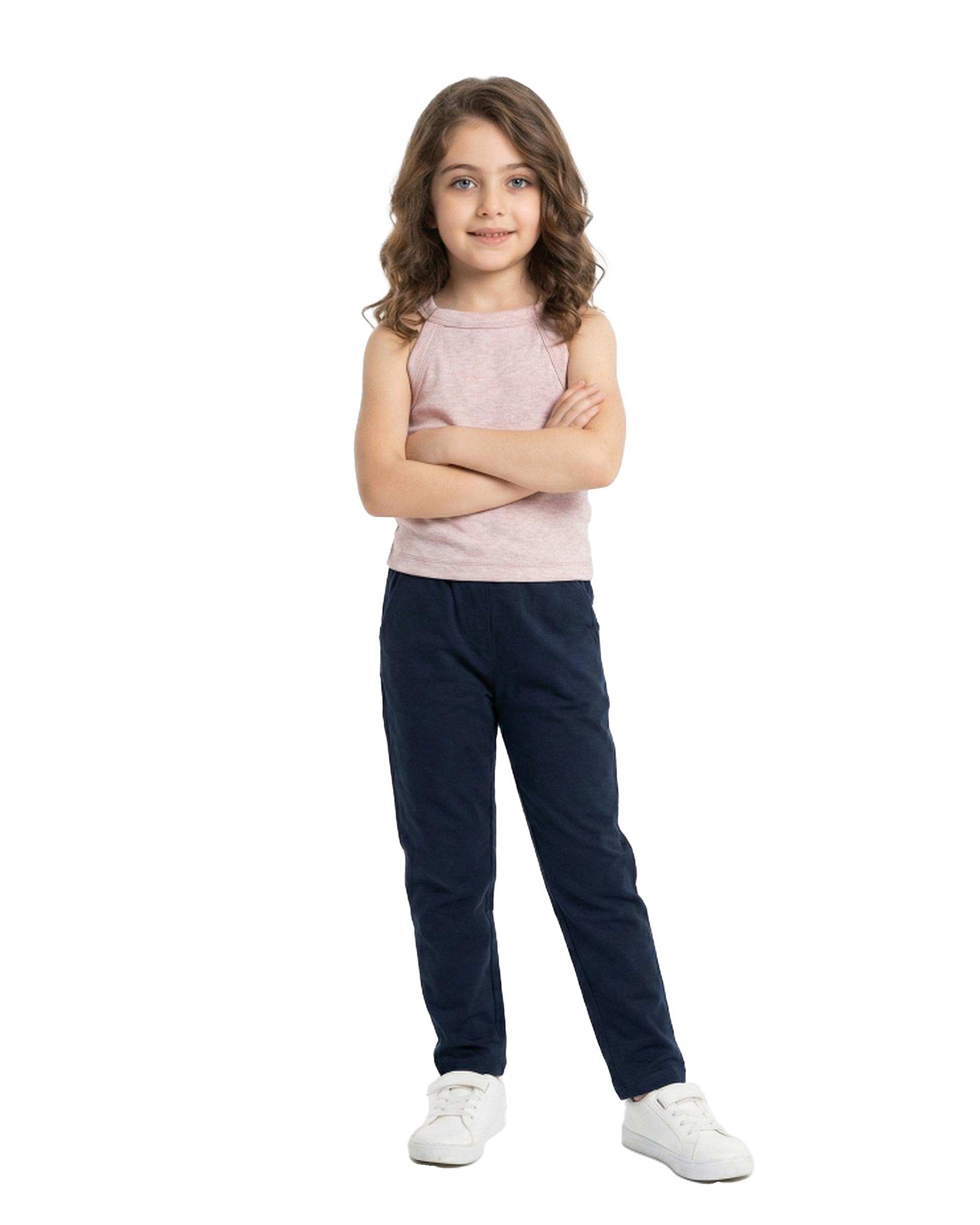 تاپ دخترانه کراپ رگلان صورتی فیورلا Fiorella کد 44510