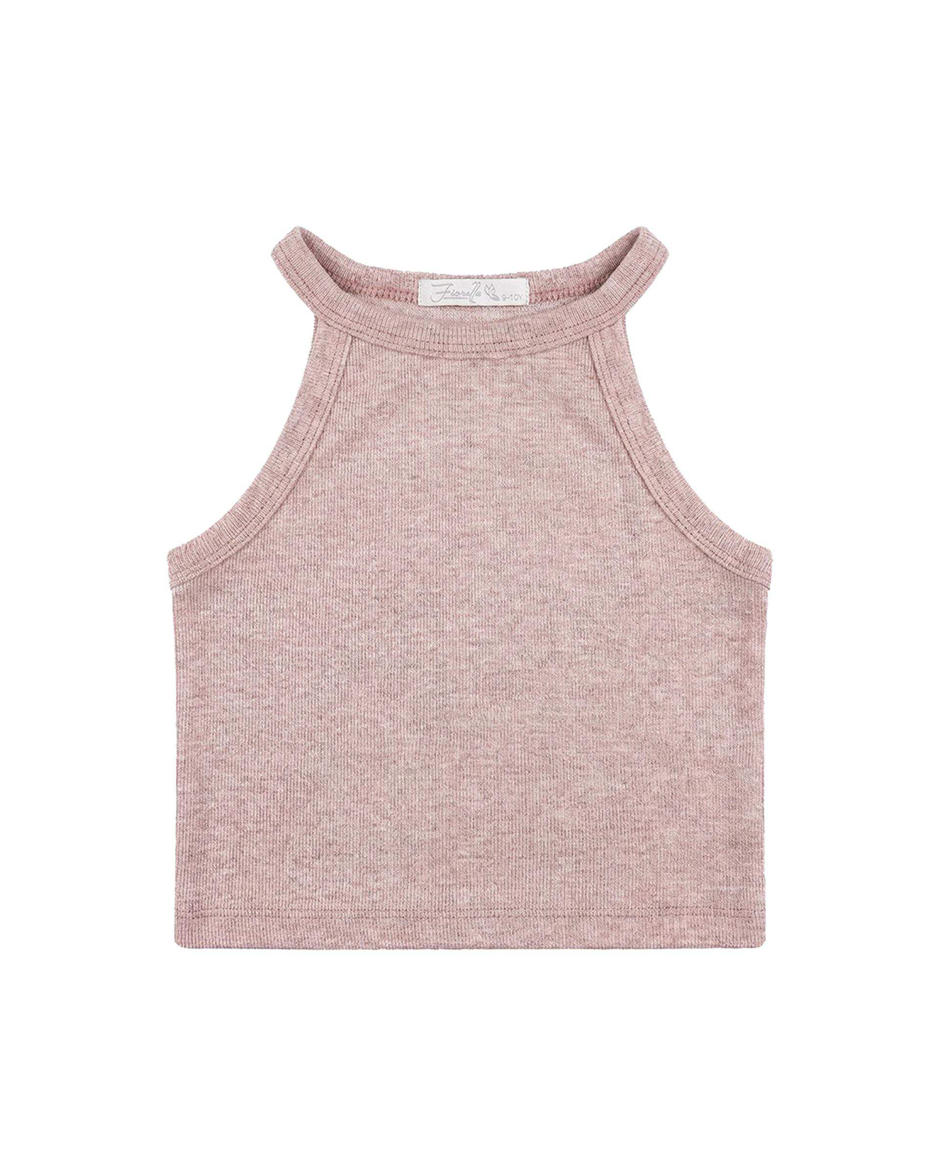 تاپ دخترانه کراپ رگلان صورتی فیورلا Fiorella کد 44510