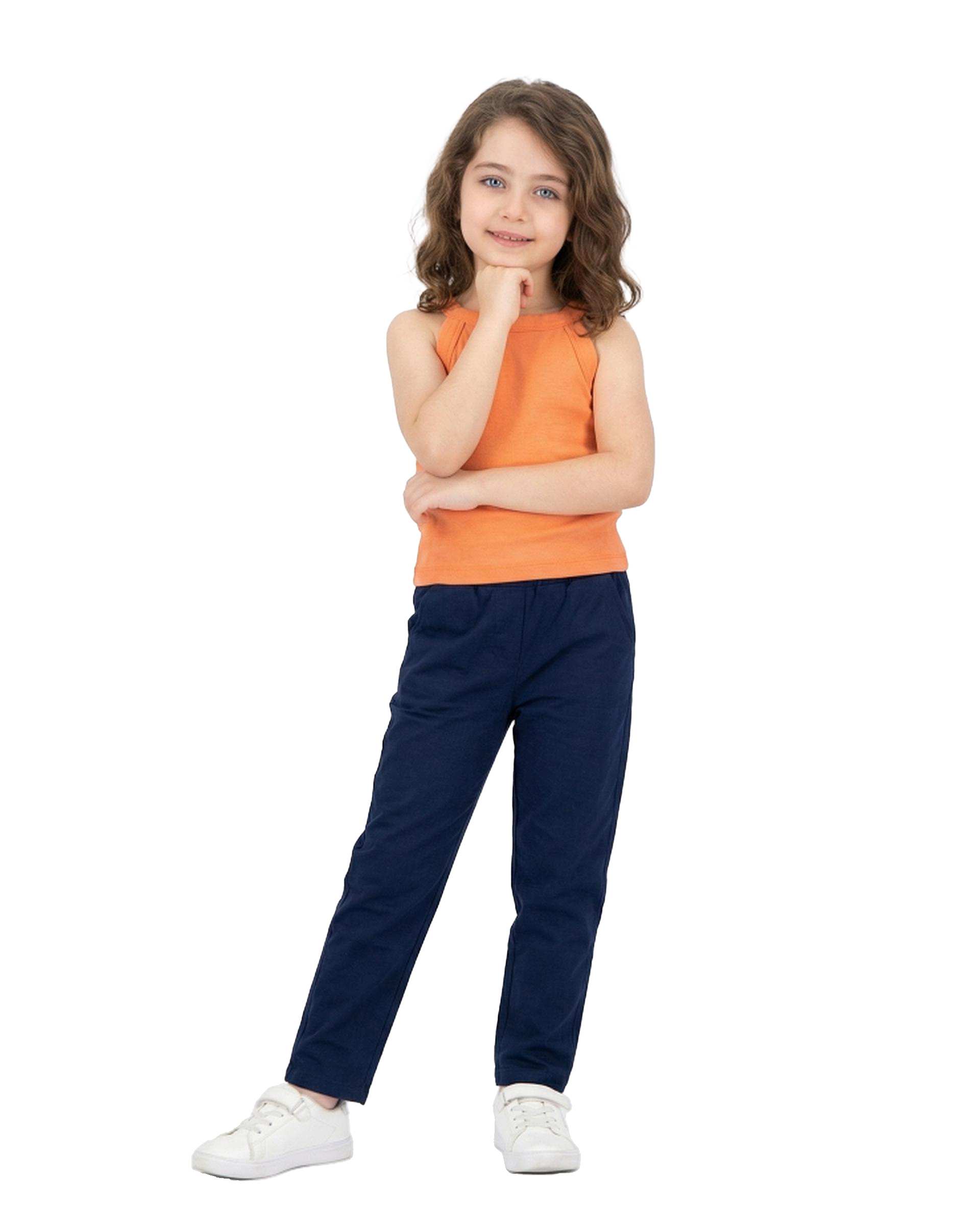 تاپ دخترانه کراپ رگلان نارنجی فیورلا Fiorella کد 44510