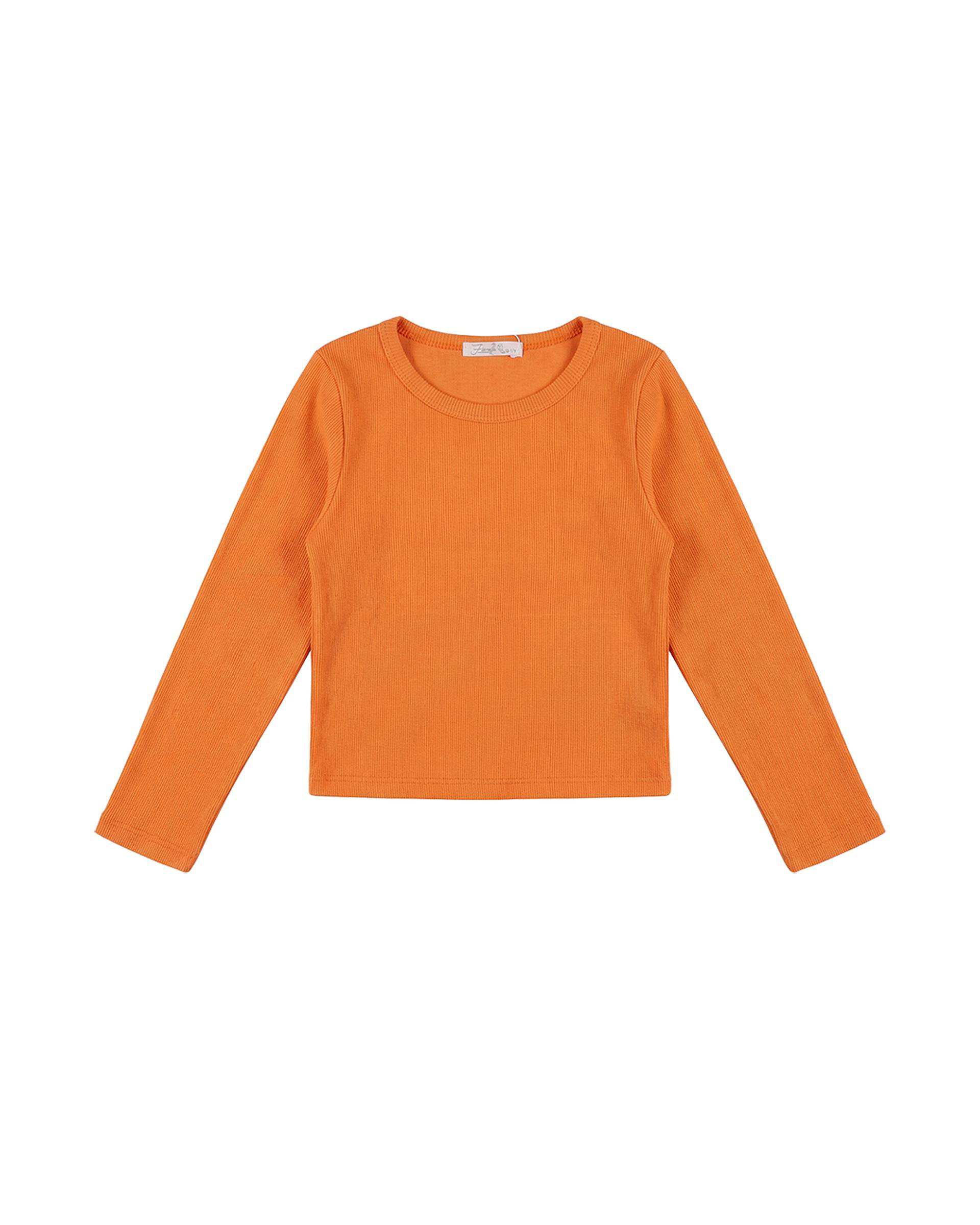 بلوز دخترانه کراپ نارنجی فیورلا Fiorella کد 44513