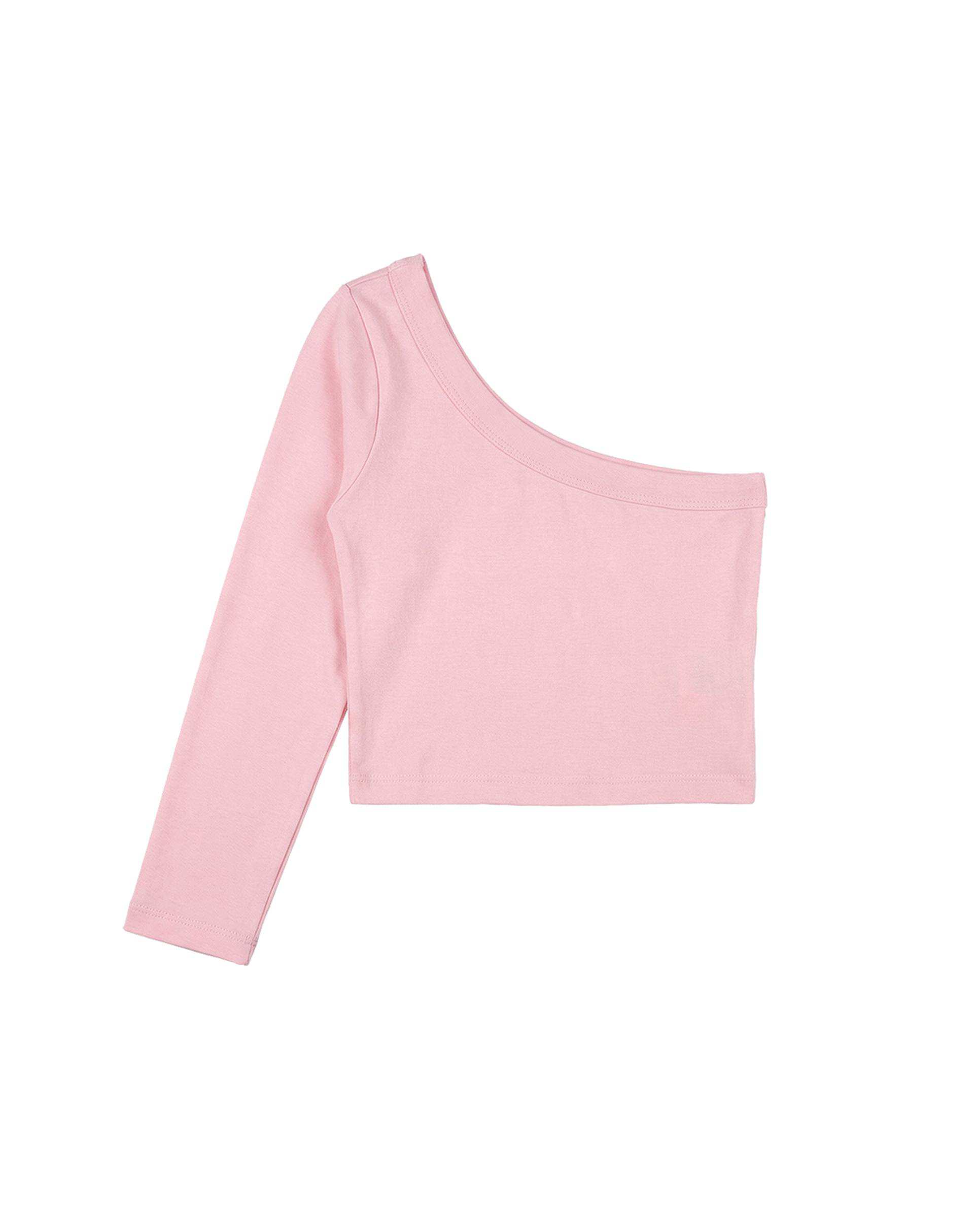 بلوز دخترانه کراپ رومی صورتی فیورلا Fiorella کد 44505