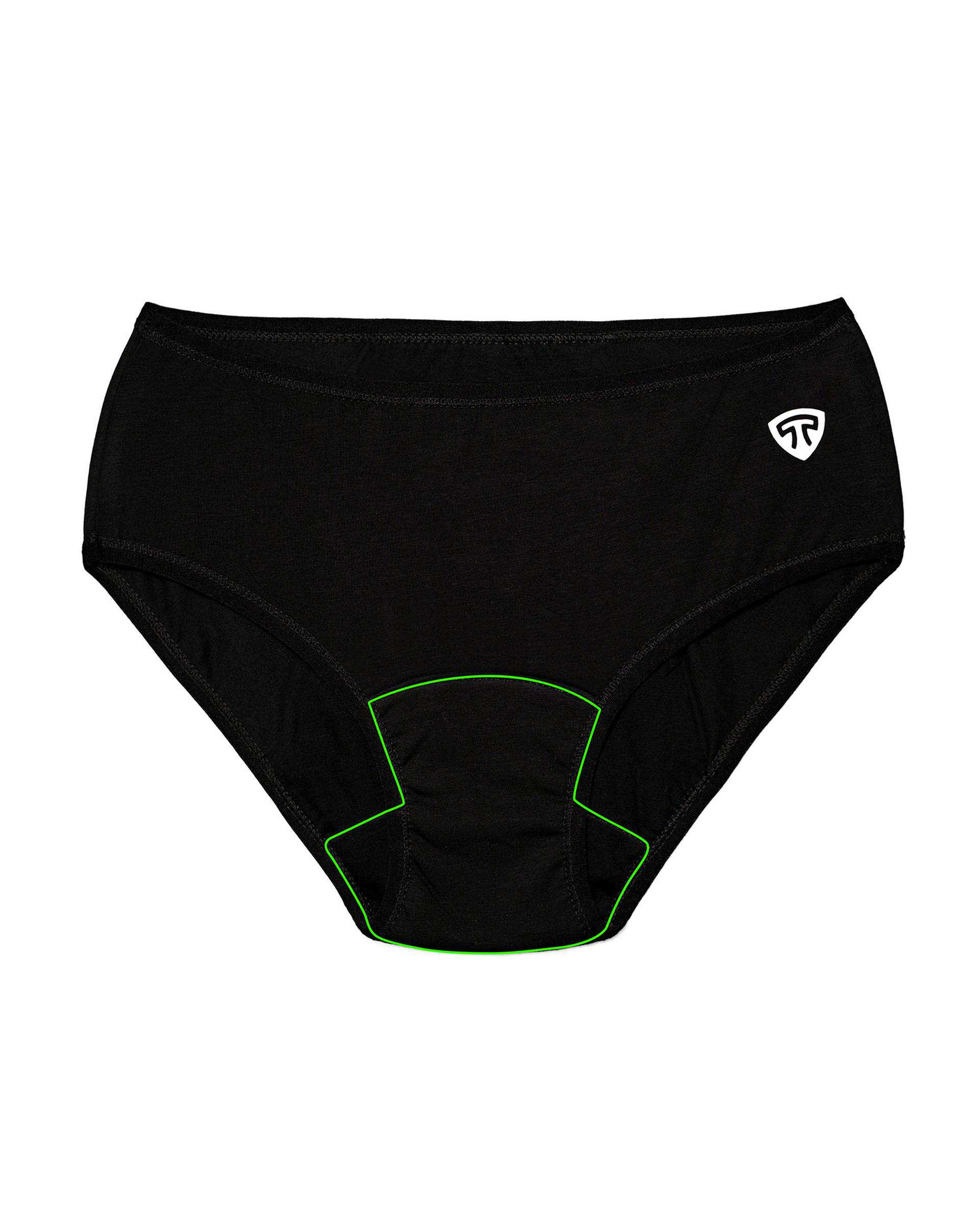 شورت زنانه نیم پد مشکی تاپیک Topick مدل لاله