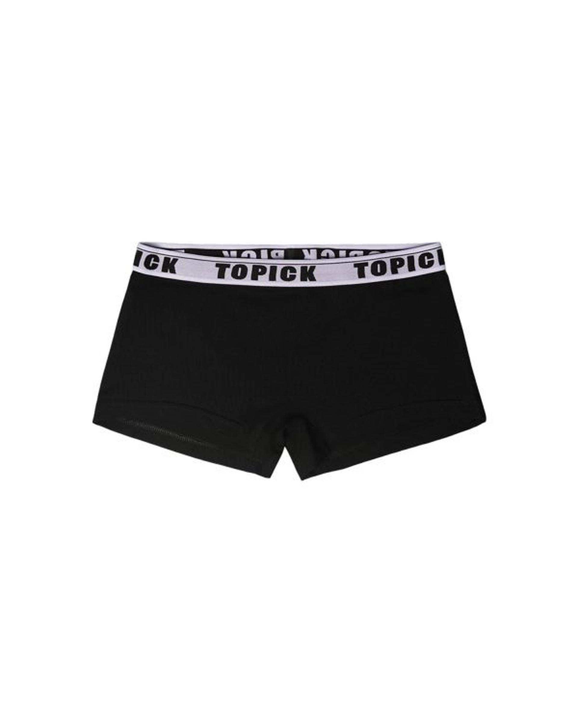 شورت زنانه نیم پا مشکی تاپیک Topick