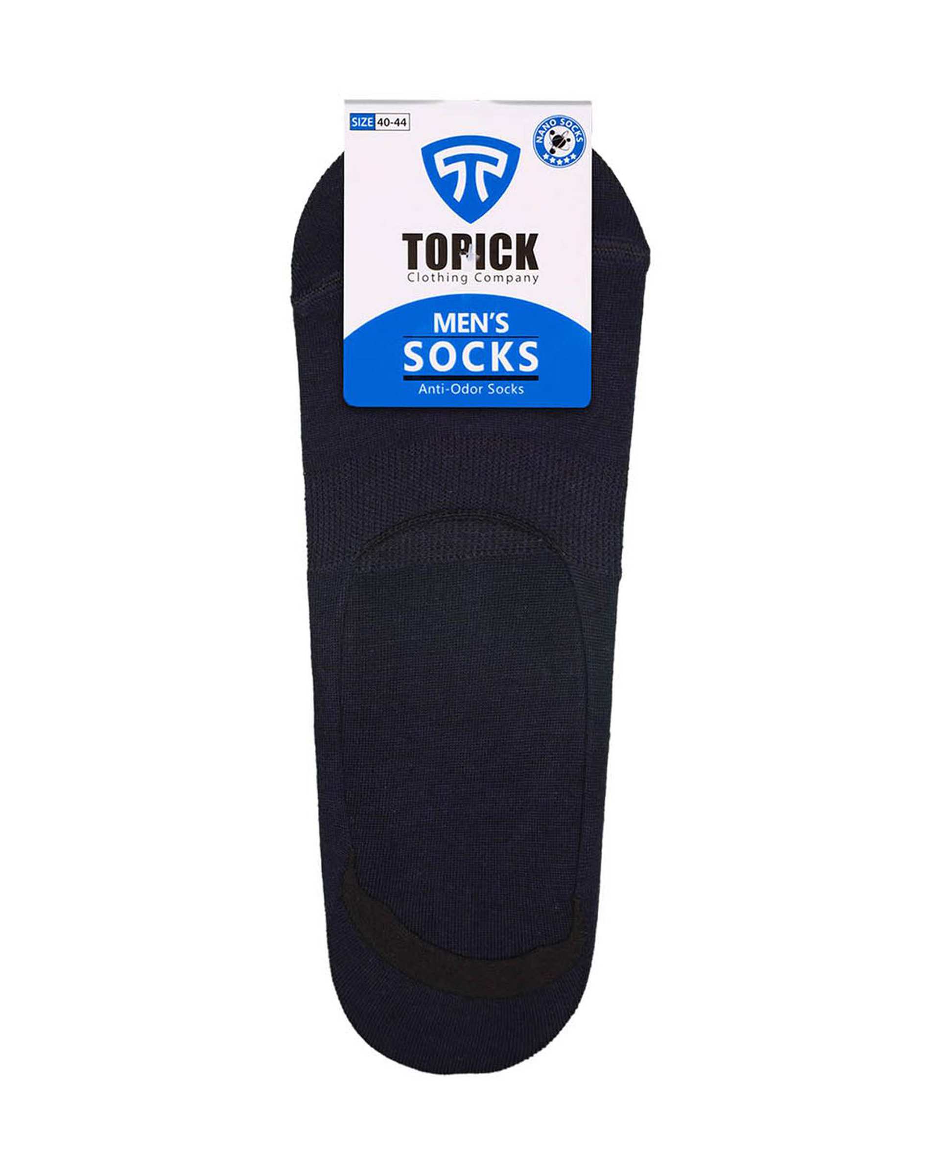 جوراب کالجی مردانه نانو سرمه ای تاپیک Topick کد 20180030