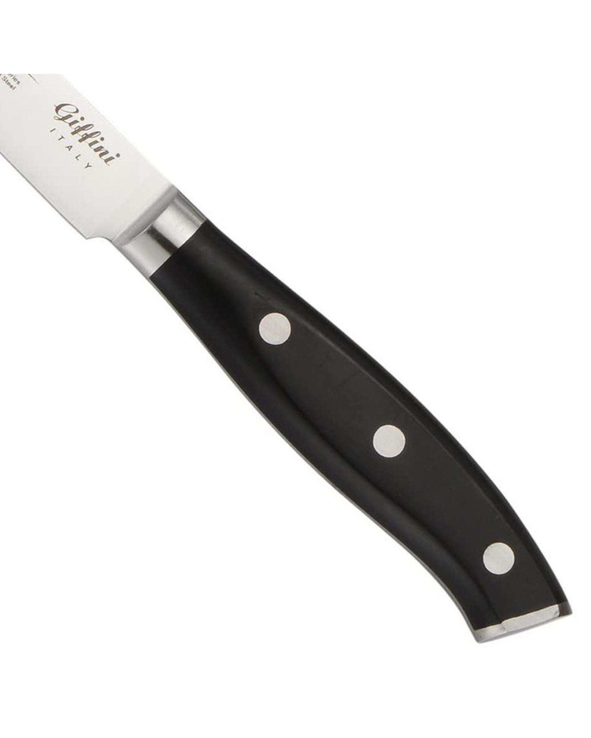 چاقو آشپزخانه مشکی جی فی نی Giffini مدل MM02 مجموعه 3 عددی