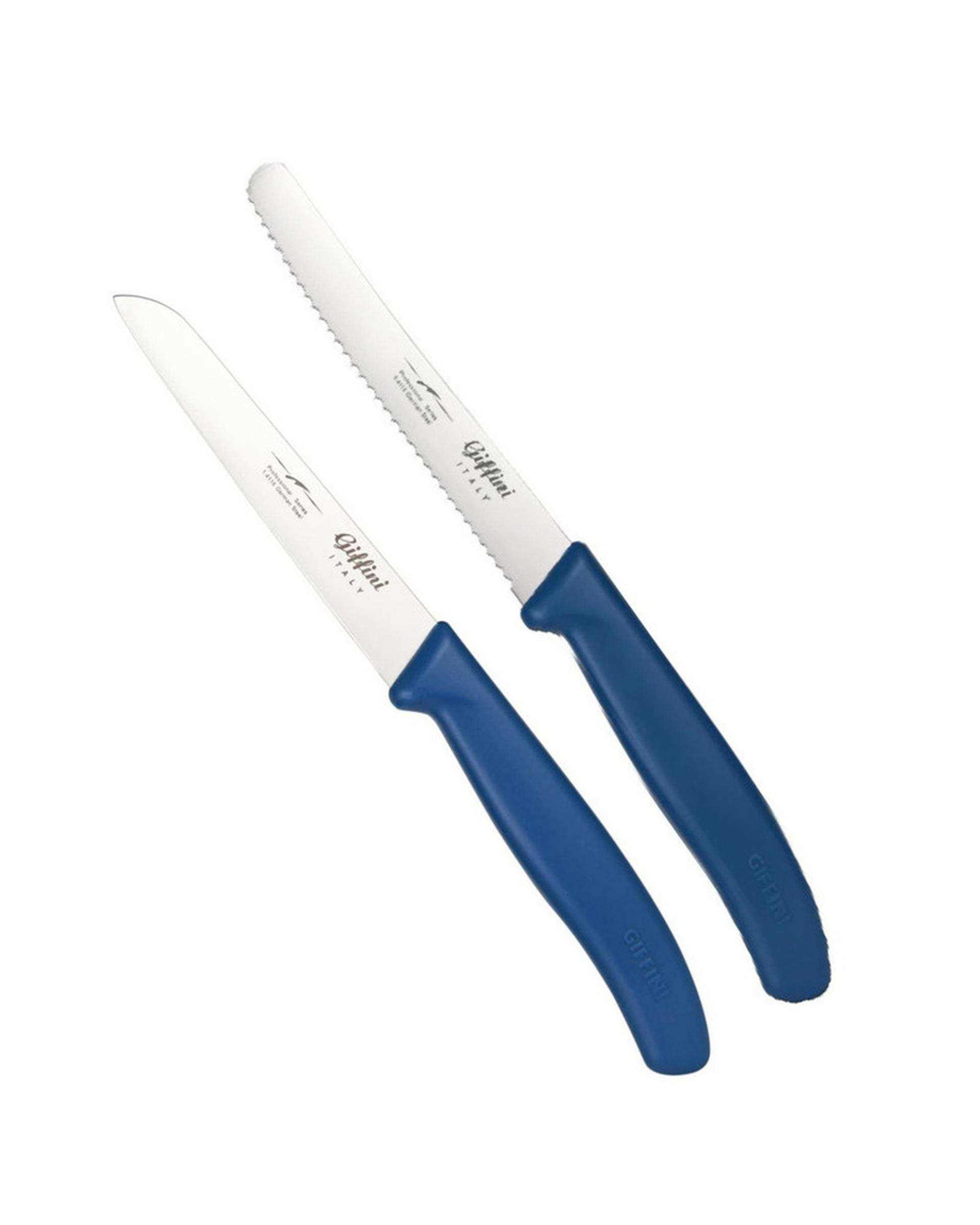 چاقو آشپزخانه آبی جی فی نی Giffini مدل M110 مجموعه 2 عددی