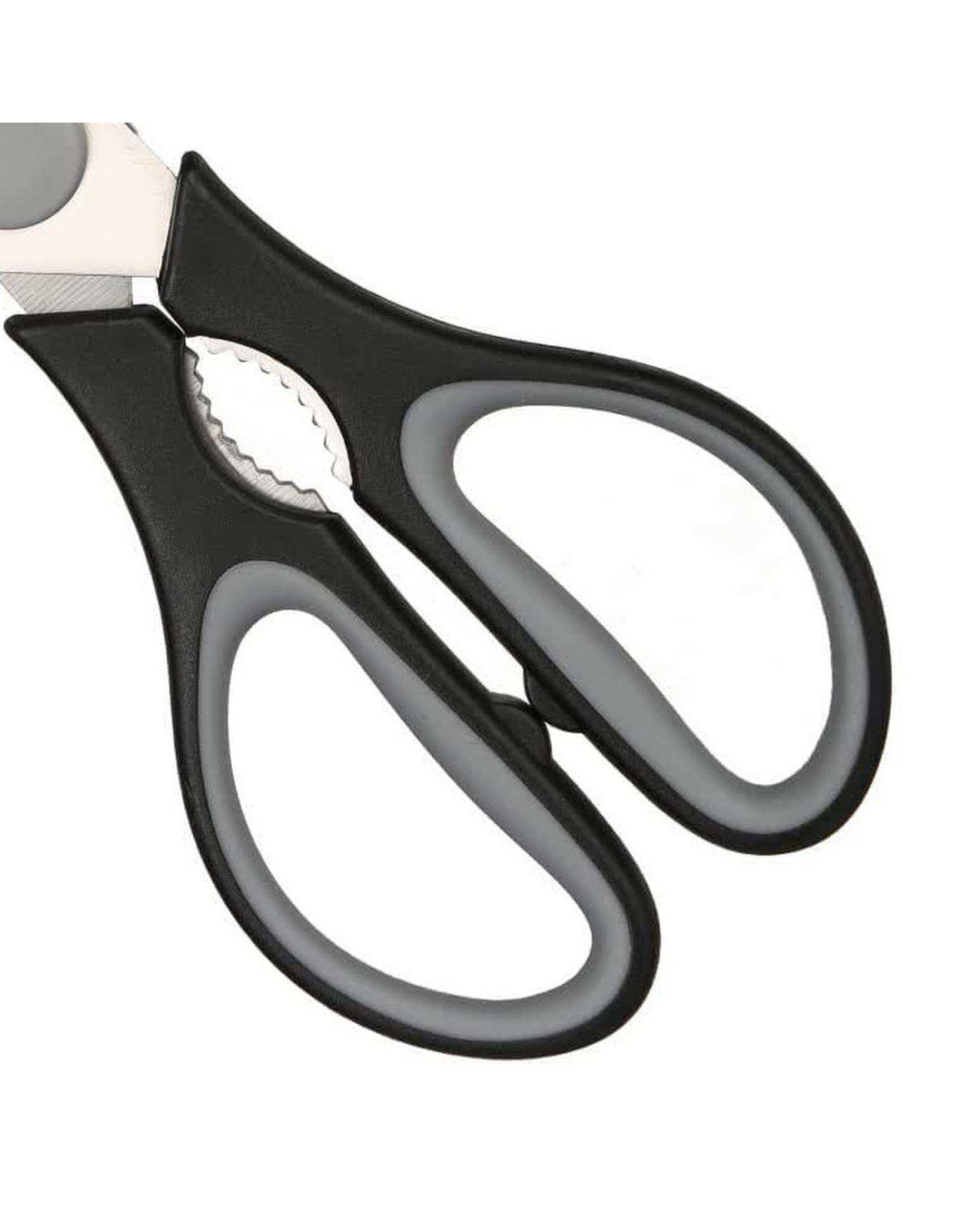 قیچی آشپزخانه مشکی جی فی نی Giffini مدل K02 مجموعه 2 عددی