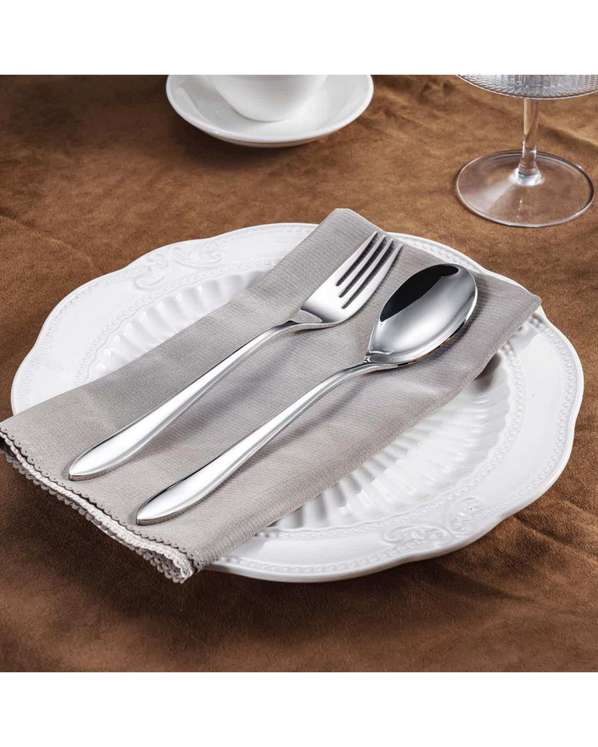 سرویس قاشق و چنگال 6 پارچه 3 نفره استیل جی فی نی Giffini مدل T96