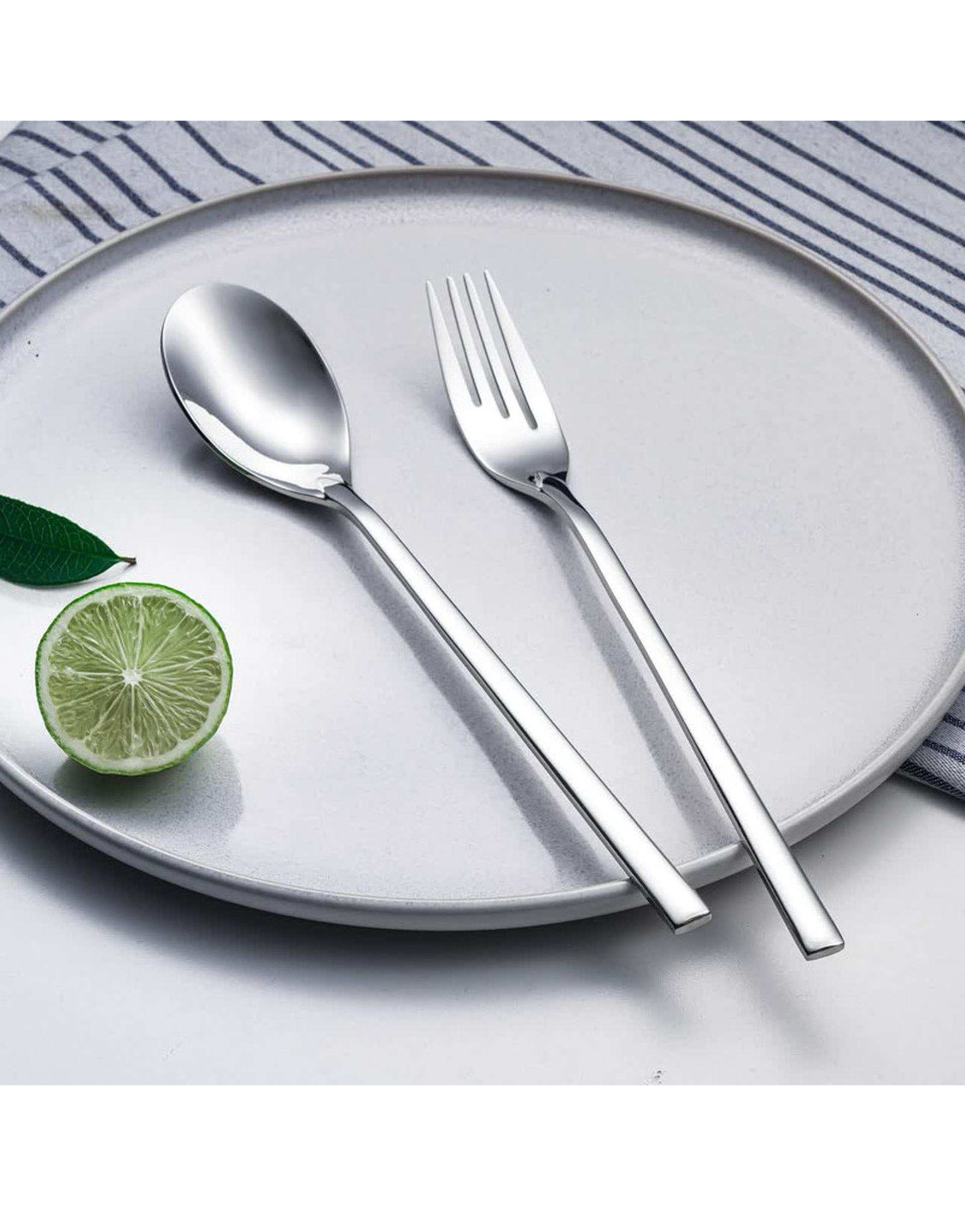 سرویس قاشق و چنگال 6 پارچه 3 نفره استیل جی فی نی Giffini مدل T81