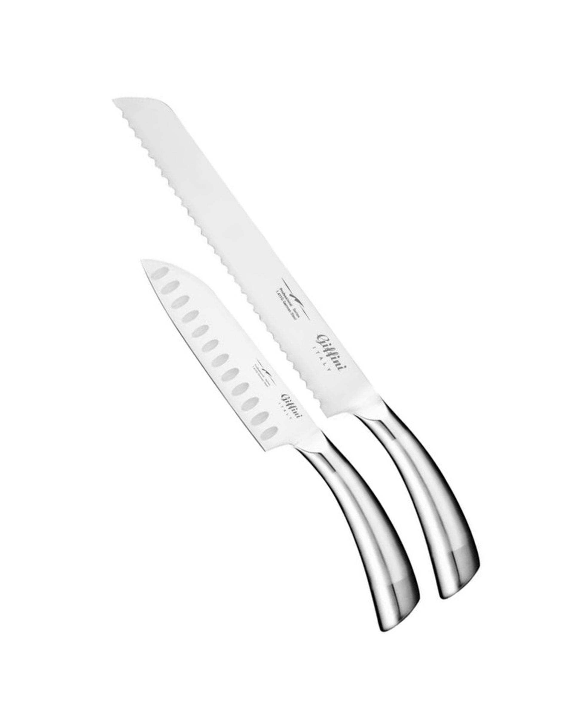 ست چاقو آشپزخانه استیل جی فی نی Giffini کد N50 مجموعه 2 عددی