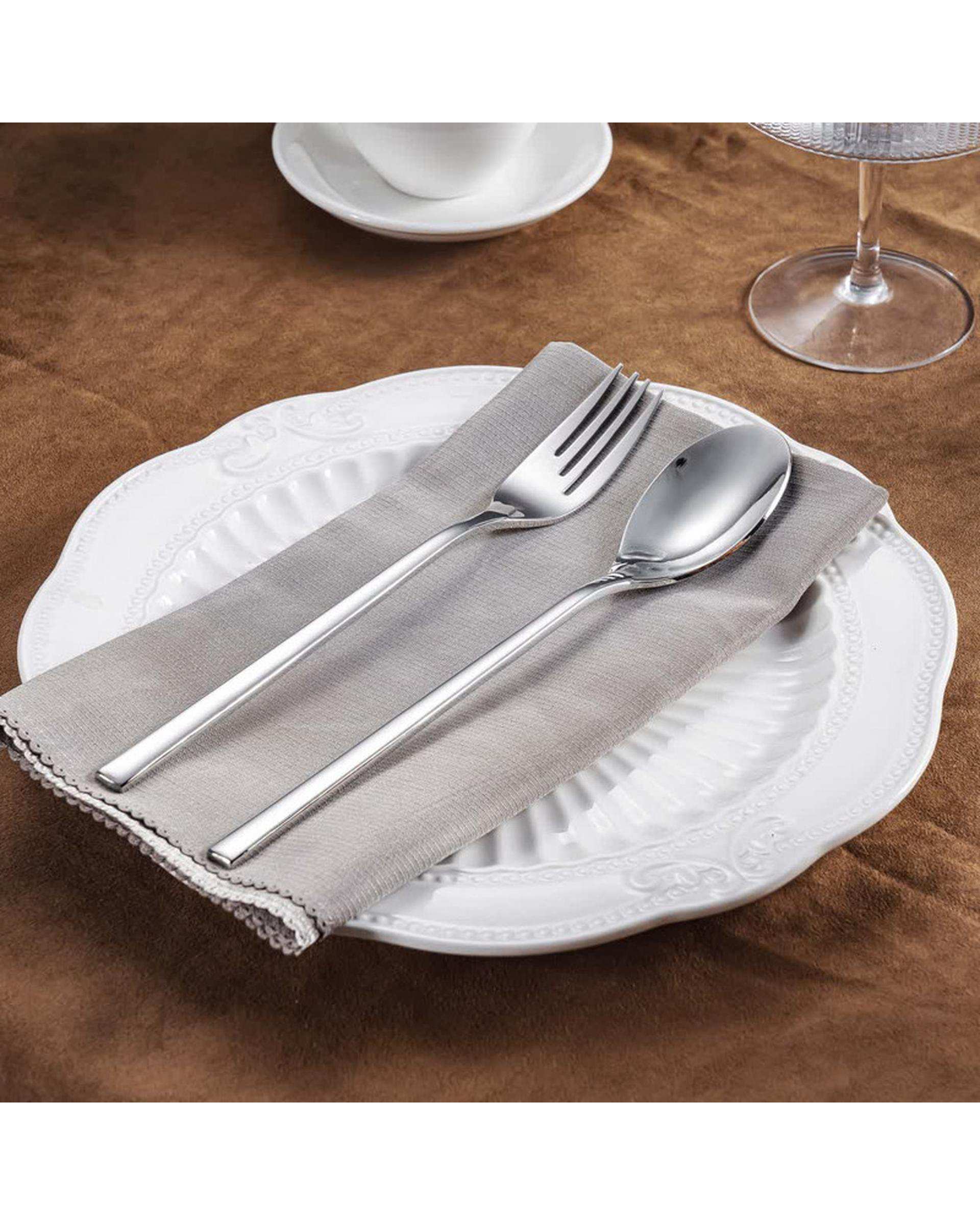 سرویس قاشق و چنگال 12 پارچه 6 نفره استیل جی فی نی Giffini مدل T30